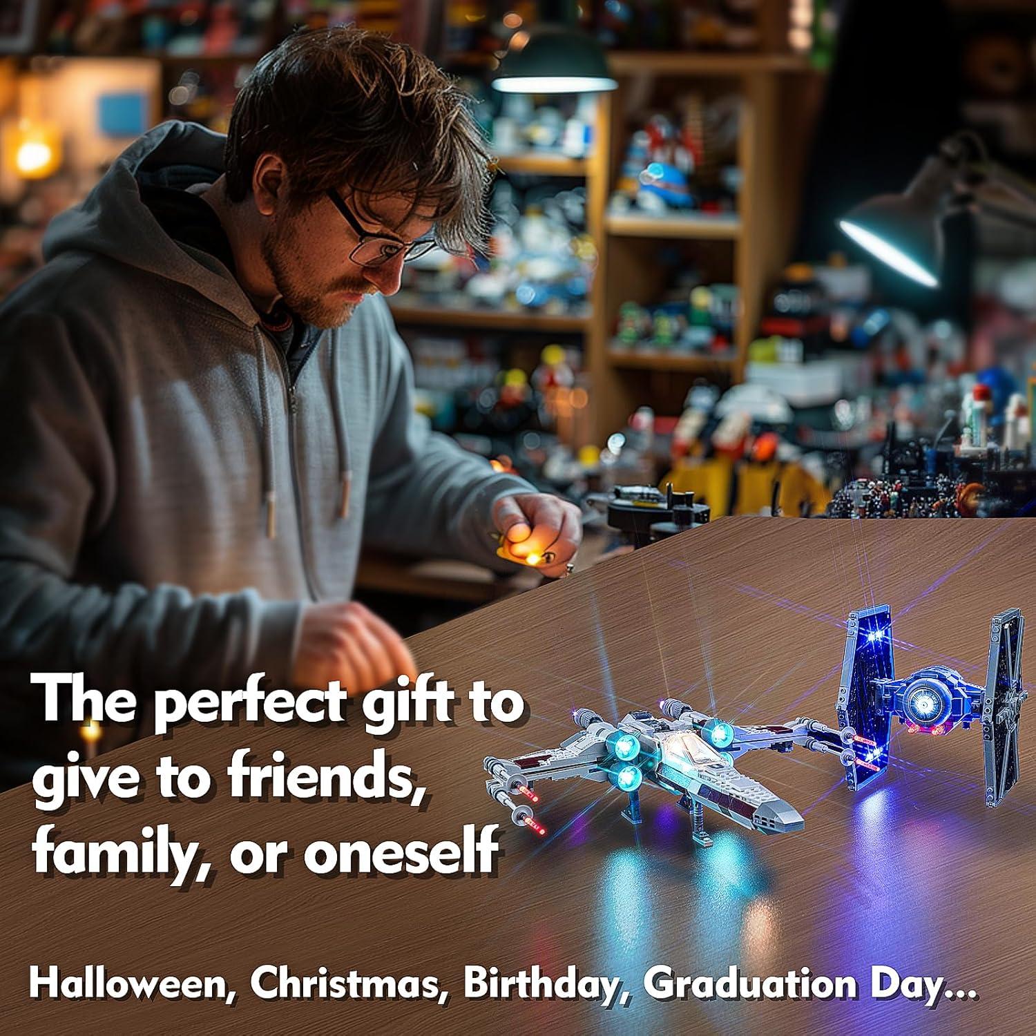 Kit de Iluminación LED Brickshining para Lego TIE Fighter & X-Wing 75393