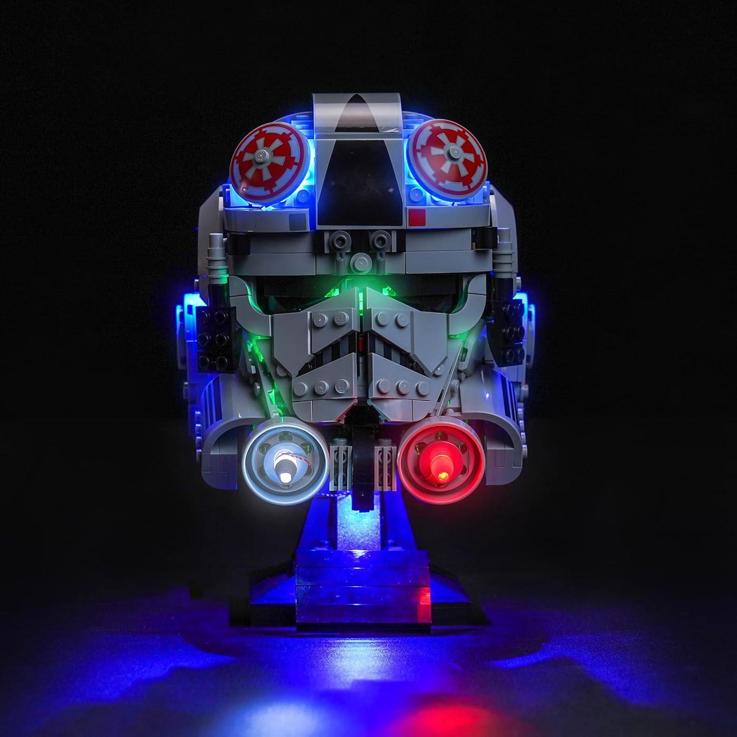 Iluminación LED Brickshining para casco AT-AT 75429