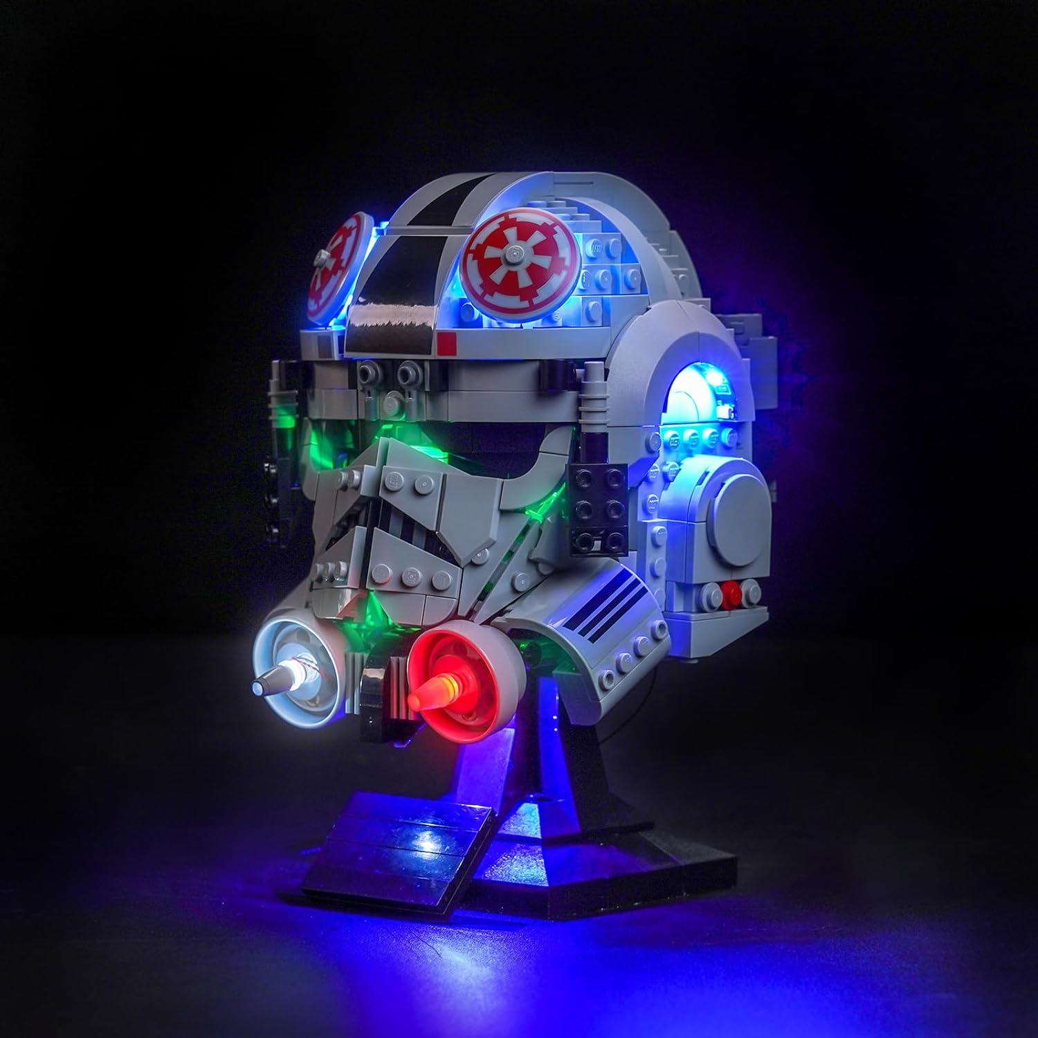 Iluminación LED Brickshining para casco AT-AT 75429