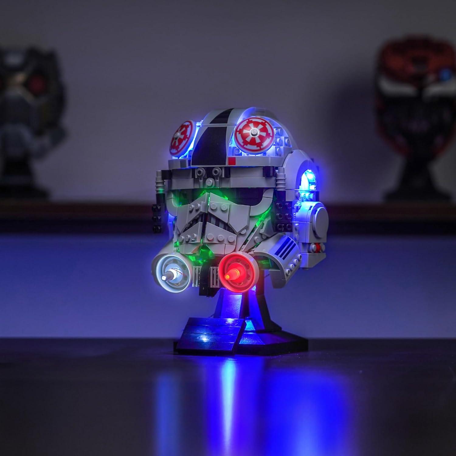 Iluminación LED Brickshining para casco AT-AT 75429