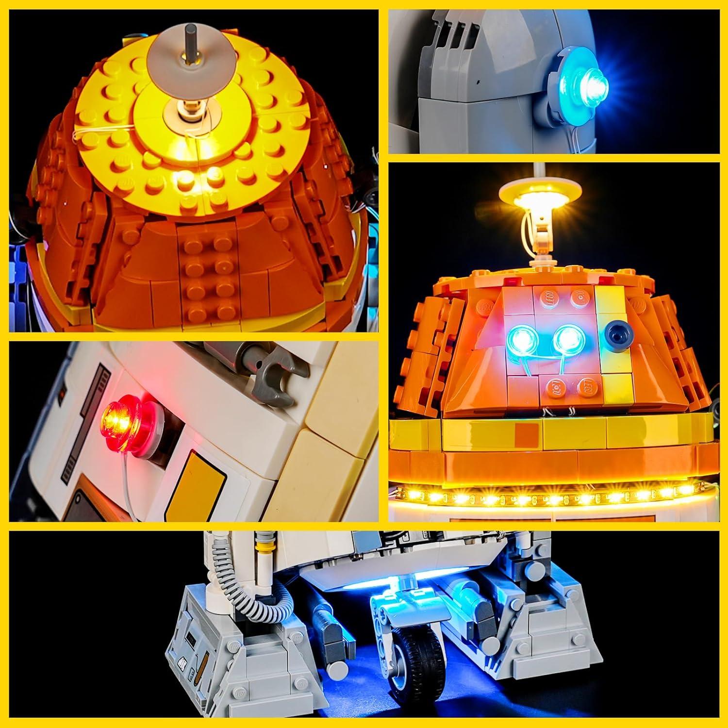 Kit de Luz BOOZUU para Lego 75416 Chopper Droid Astromech