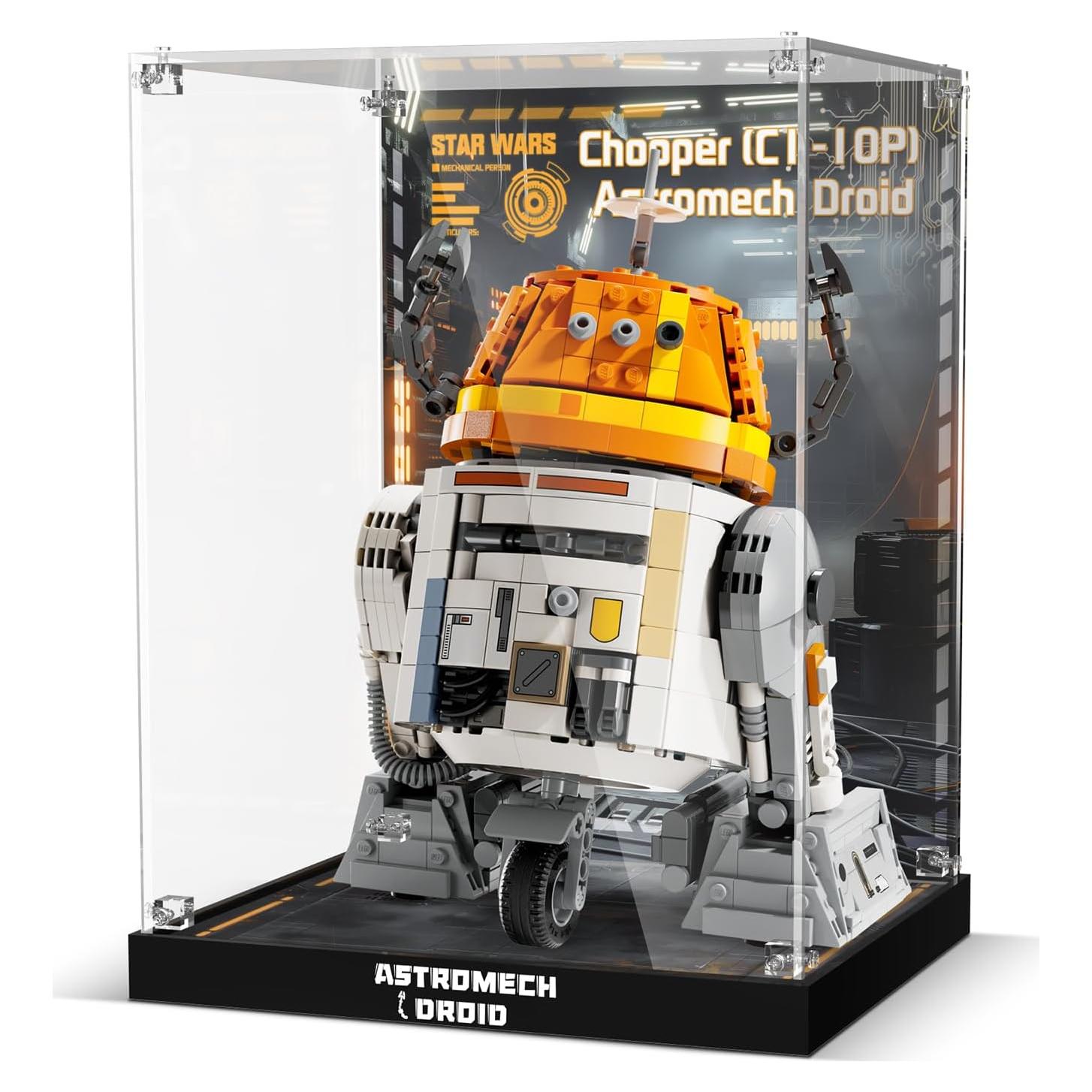 Caja de Exhibición Acrílica NAOCARD para Lego 75416 Chopper