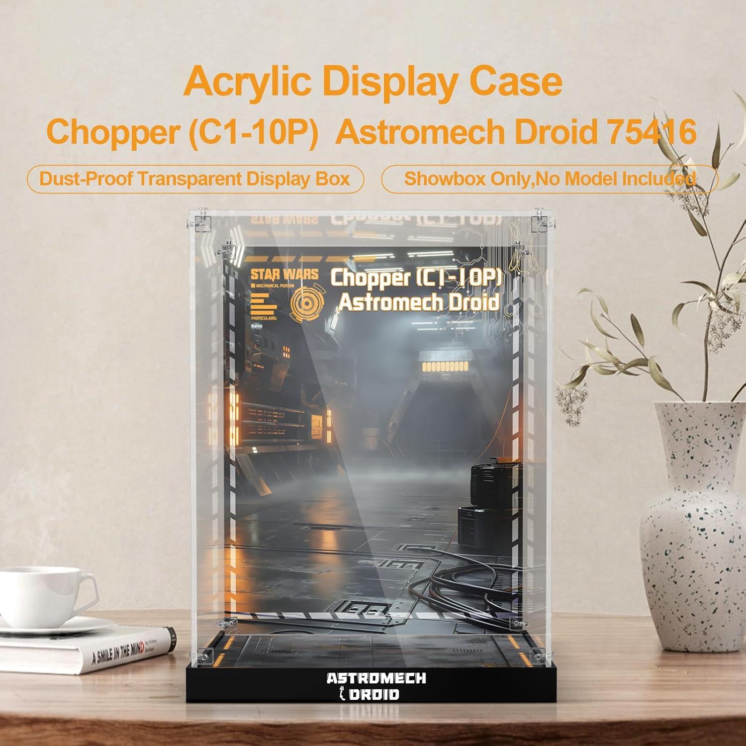 Caja de Exhibición Acrílica NAOCARD para Lego 75416 Chopper