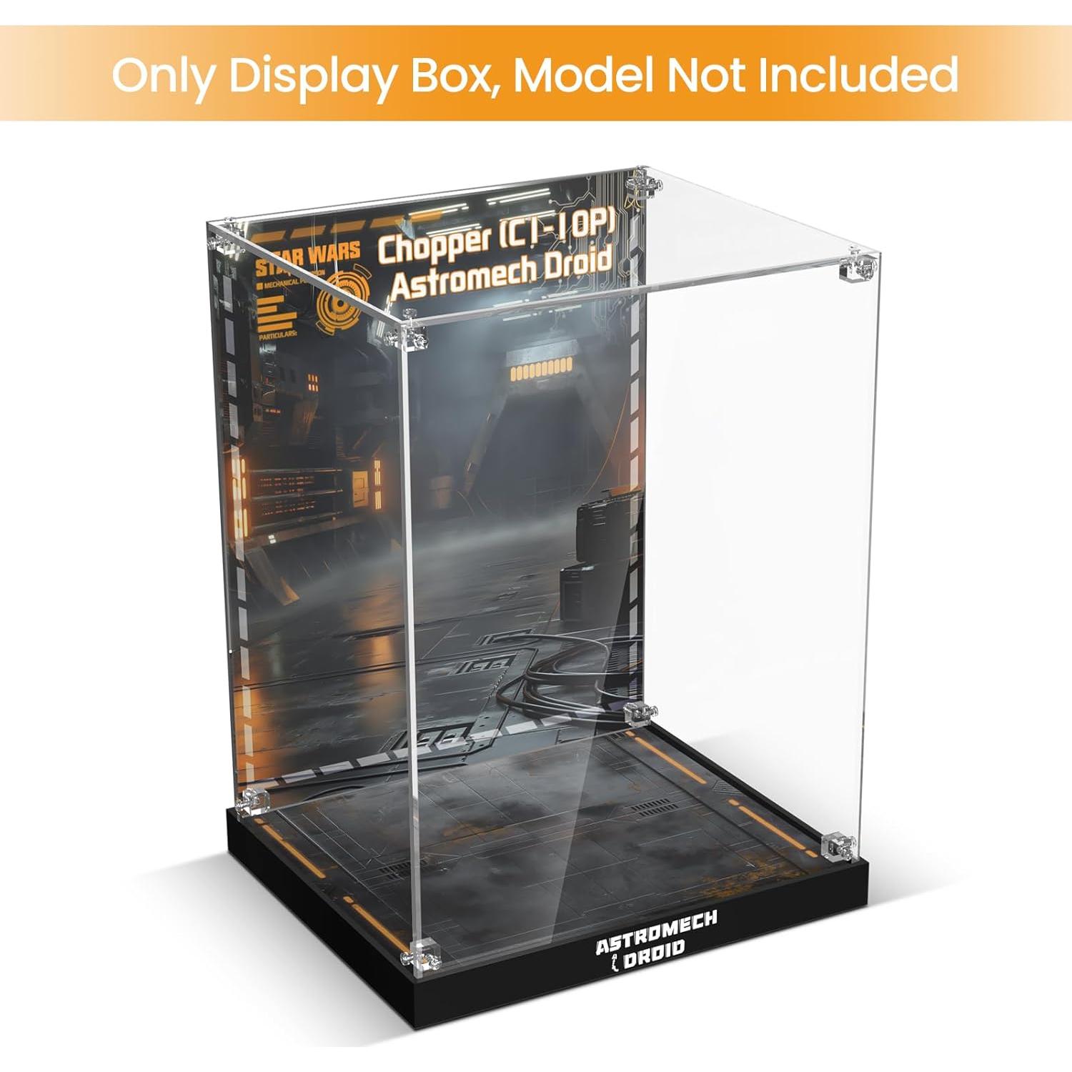 Caja de Exhibición Acrílica NAOCARD para Lego 75416 Chopper