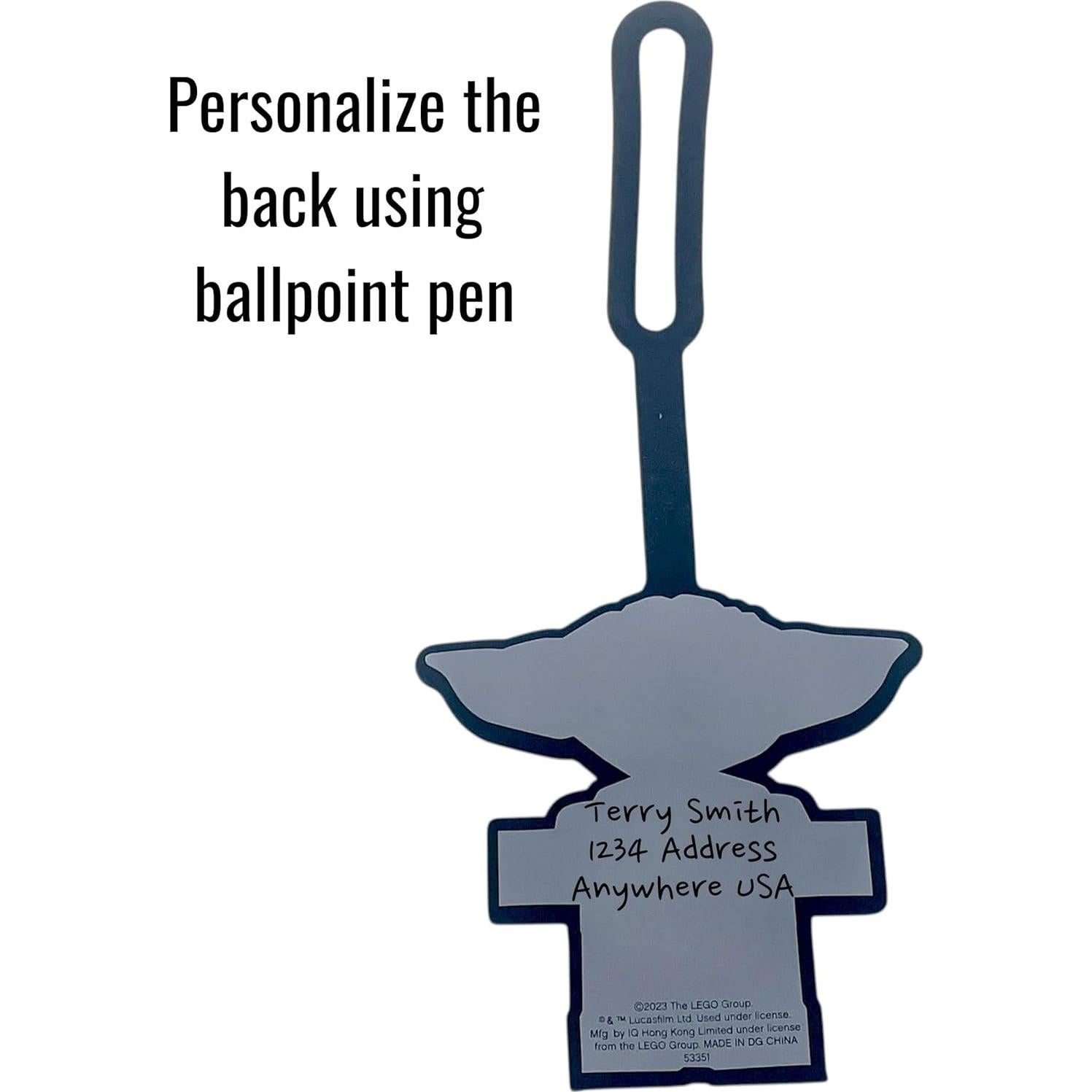 Etiqueta de Equipaje Silicona LEGO Star Wars Grogu 16.5 cm