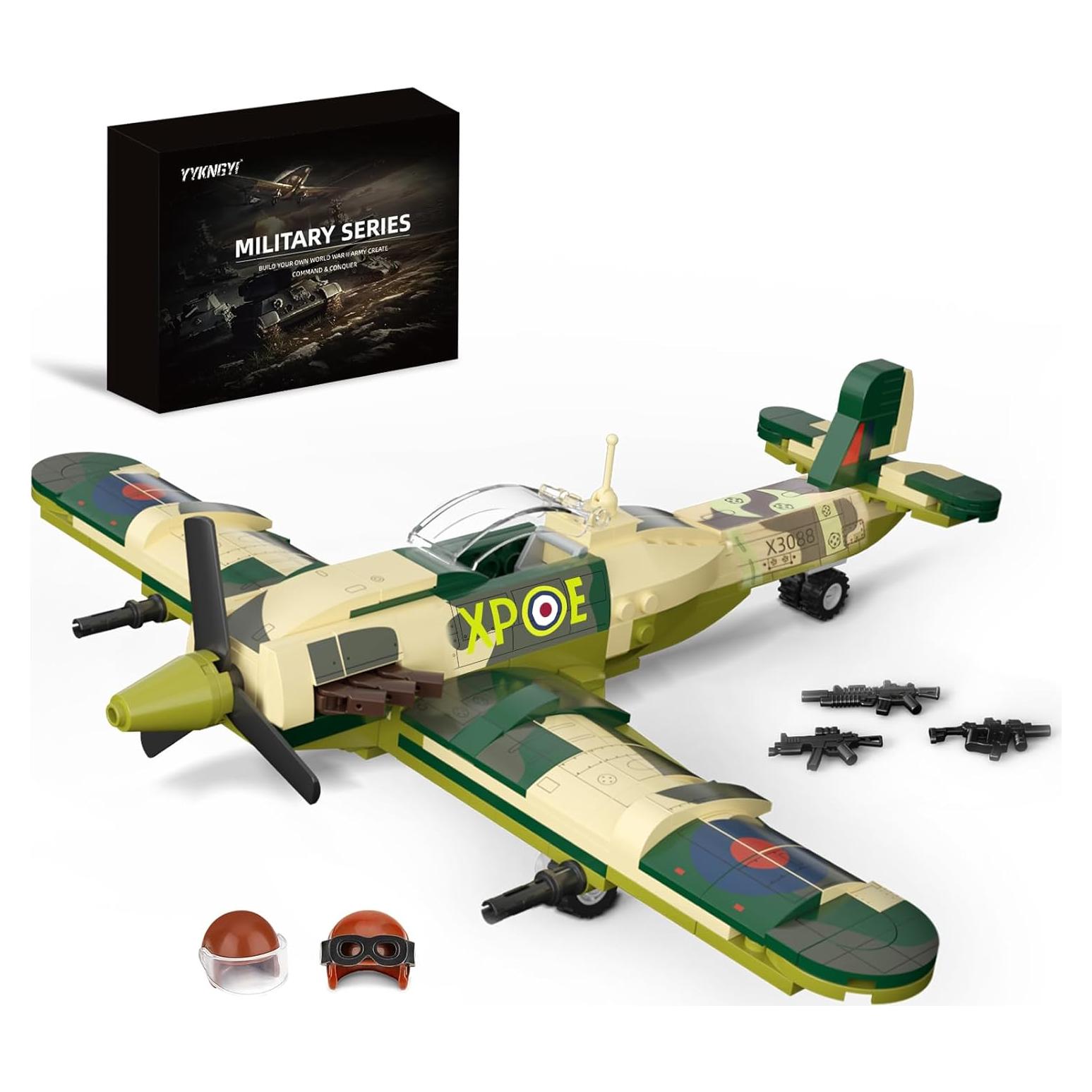 Set de Construcción de Avión de Combate Spitfire YYKNGYI - 290 Piezas