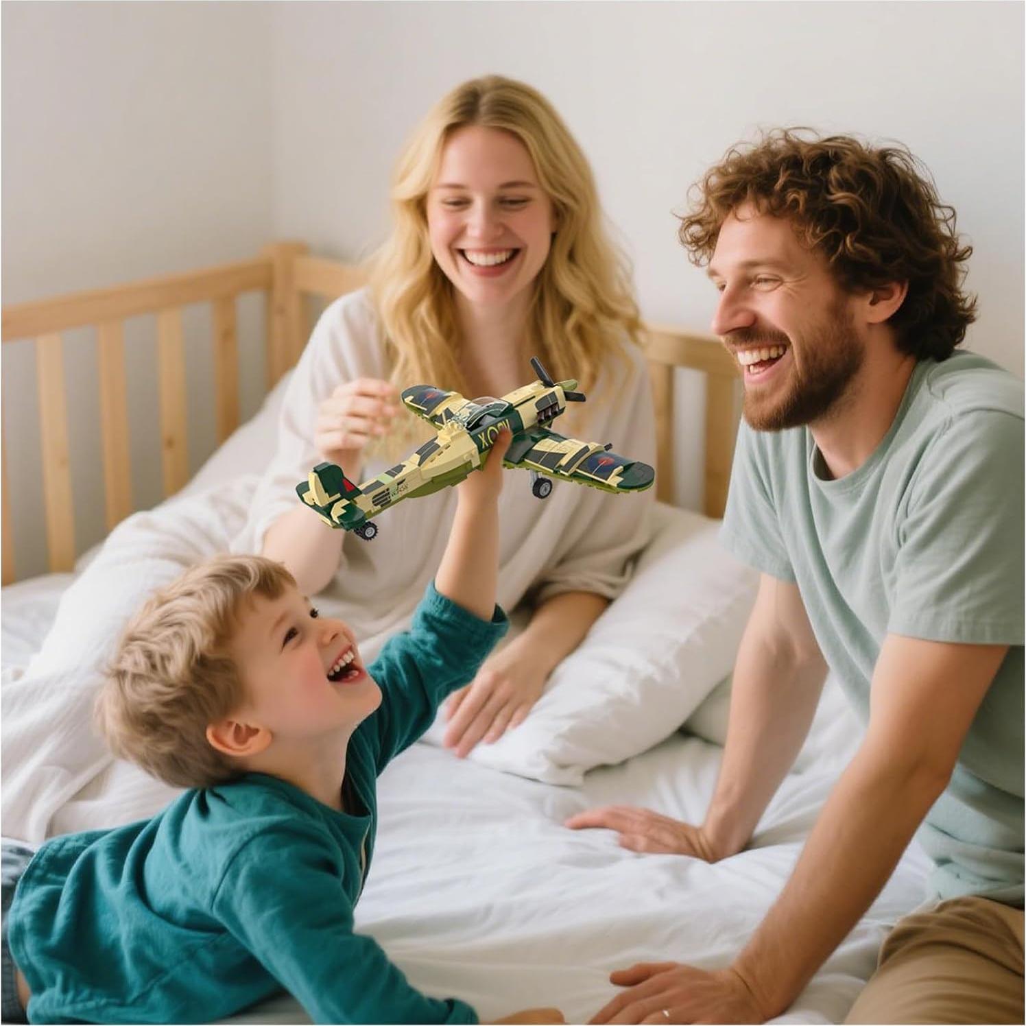 Set de Construcción de Avión de Combate Spitfire YYKNGYI - 290 Piezas