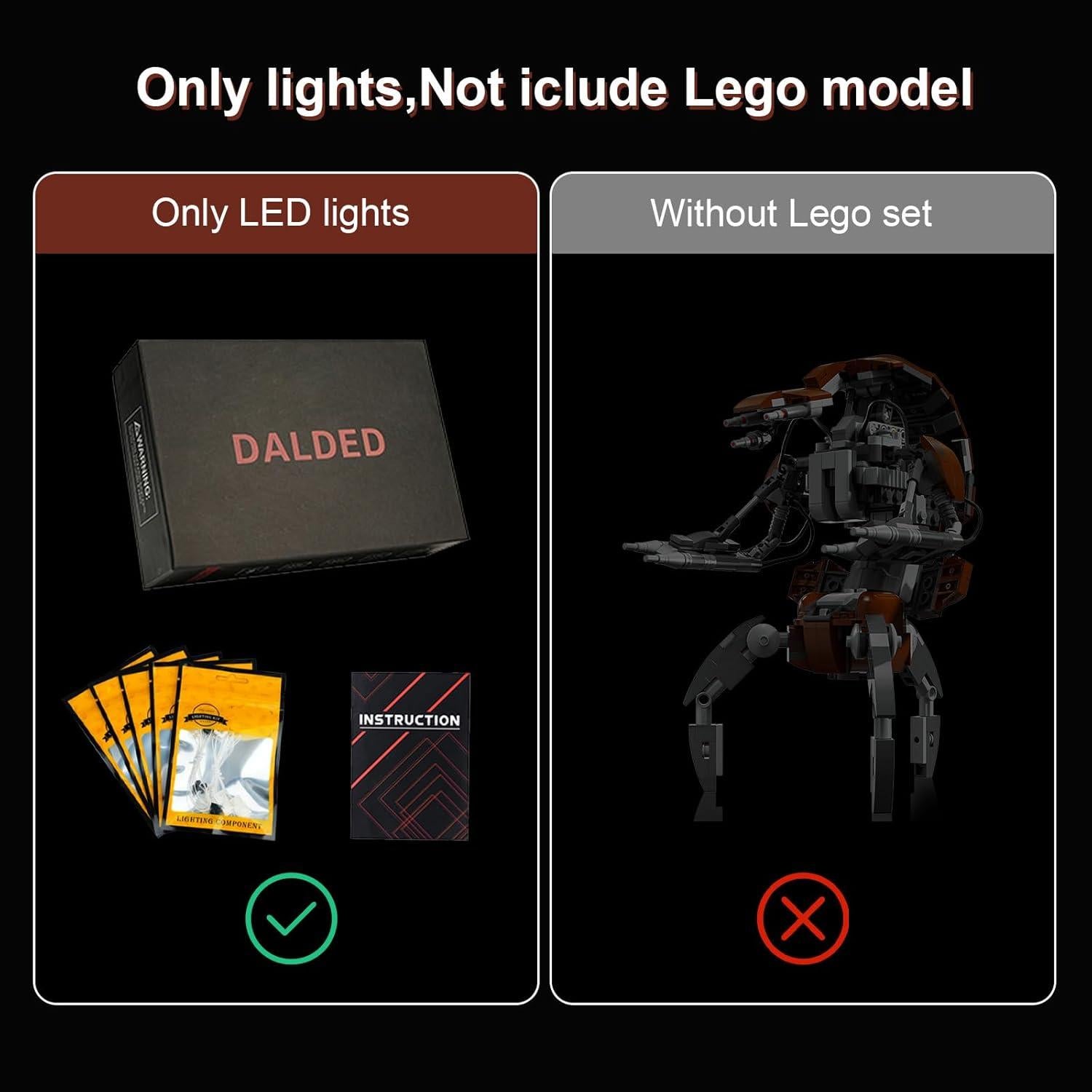 Kit de Luz LED para Lego Droideka 75381 - Iluminación Creativa