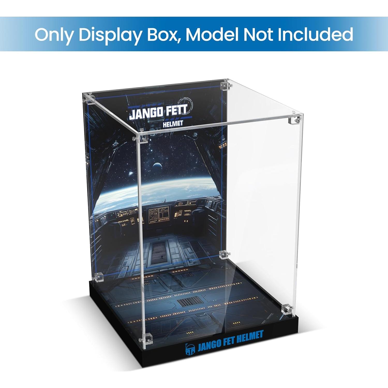Caja de Exhibición Acrílica NAOCARD para Casco Jango Fett