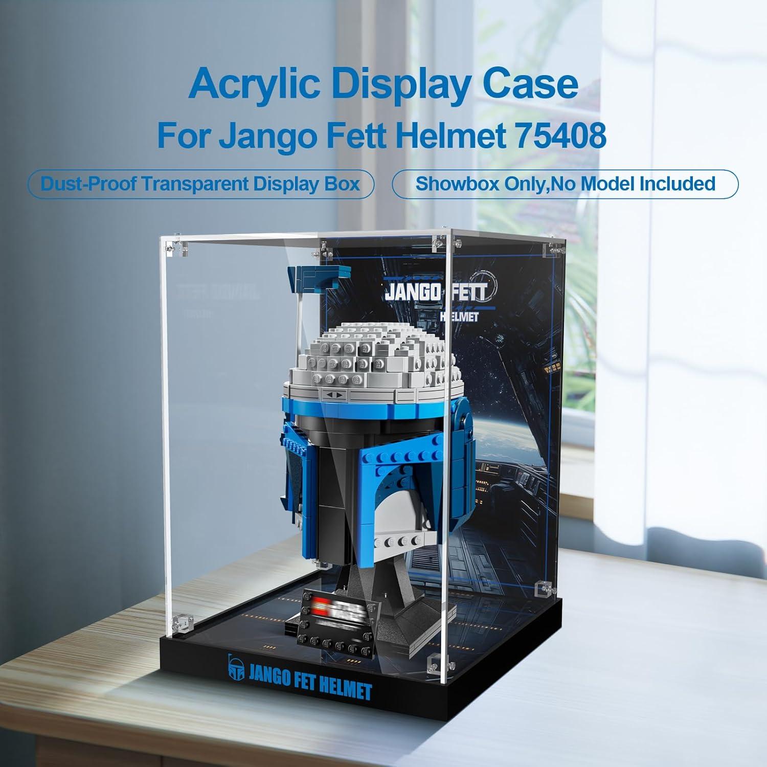 Caja de Exhibición Acrílica NAOCARD para Casco Jango Fett