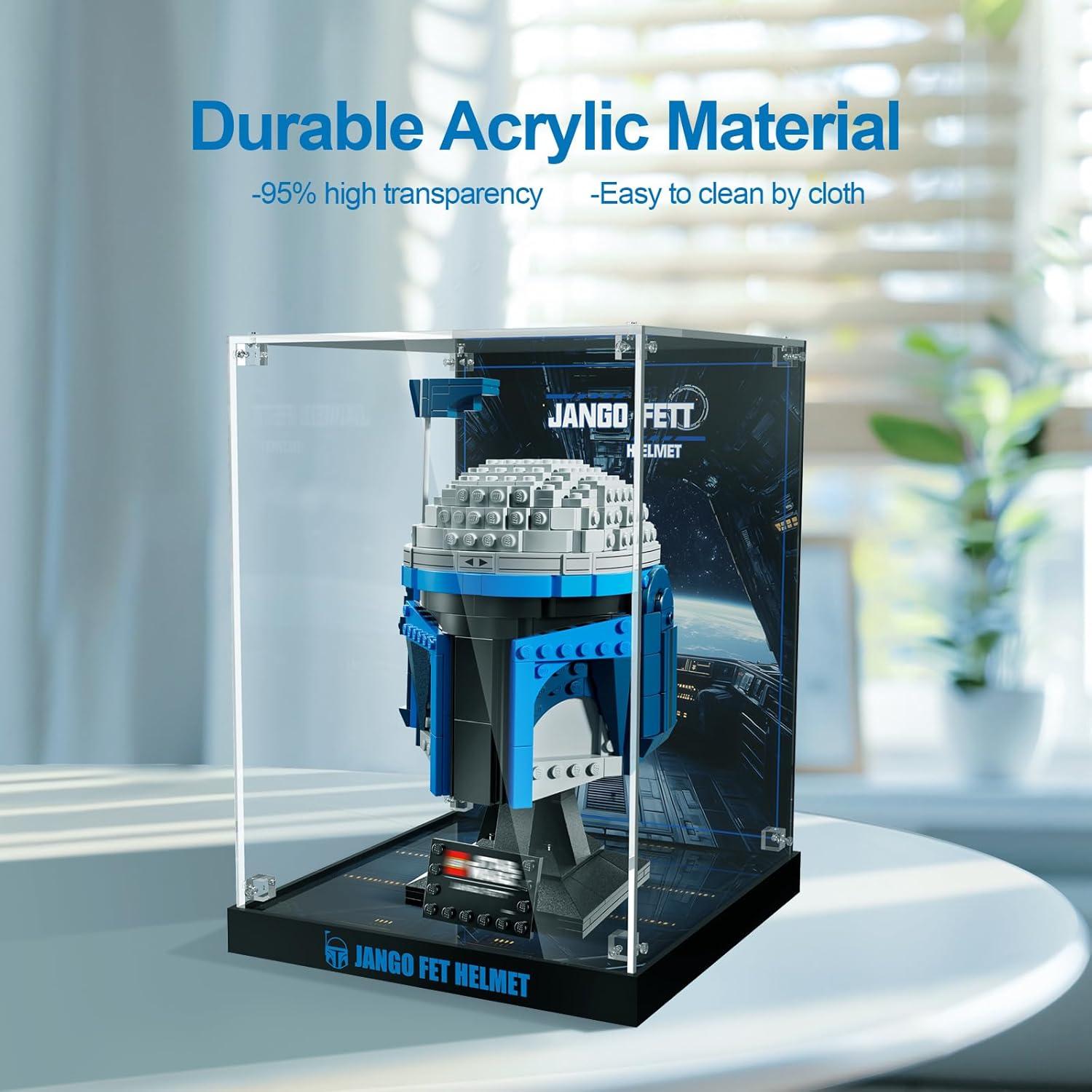 Caja de Exhibición Acrílica NAOCARD para Casco Jango Fett