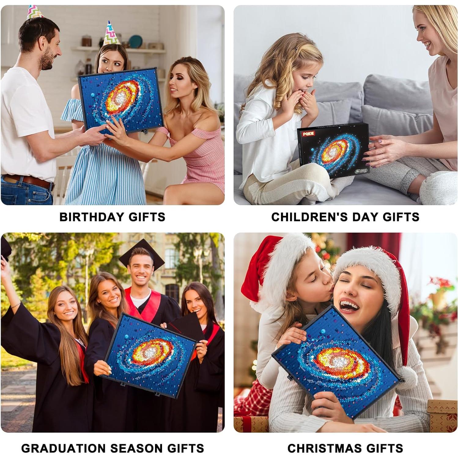 Conjunto de Construcción 3D PQKIE Vía Láctea 2438 Piezas