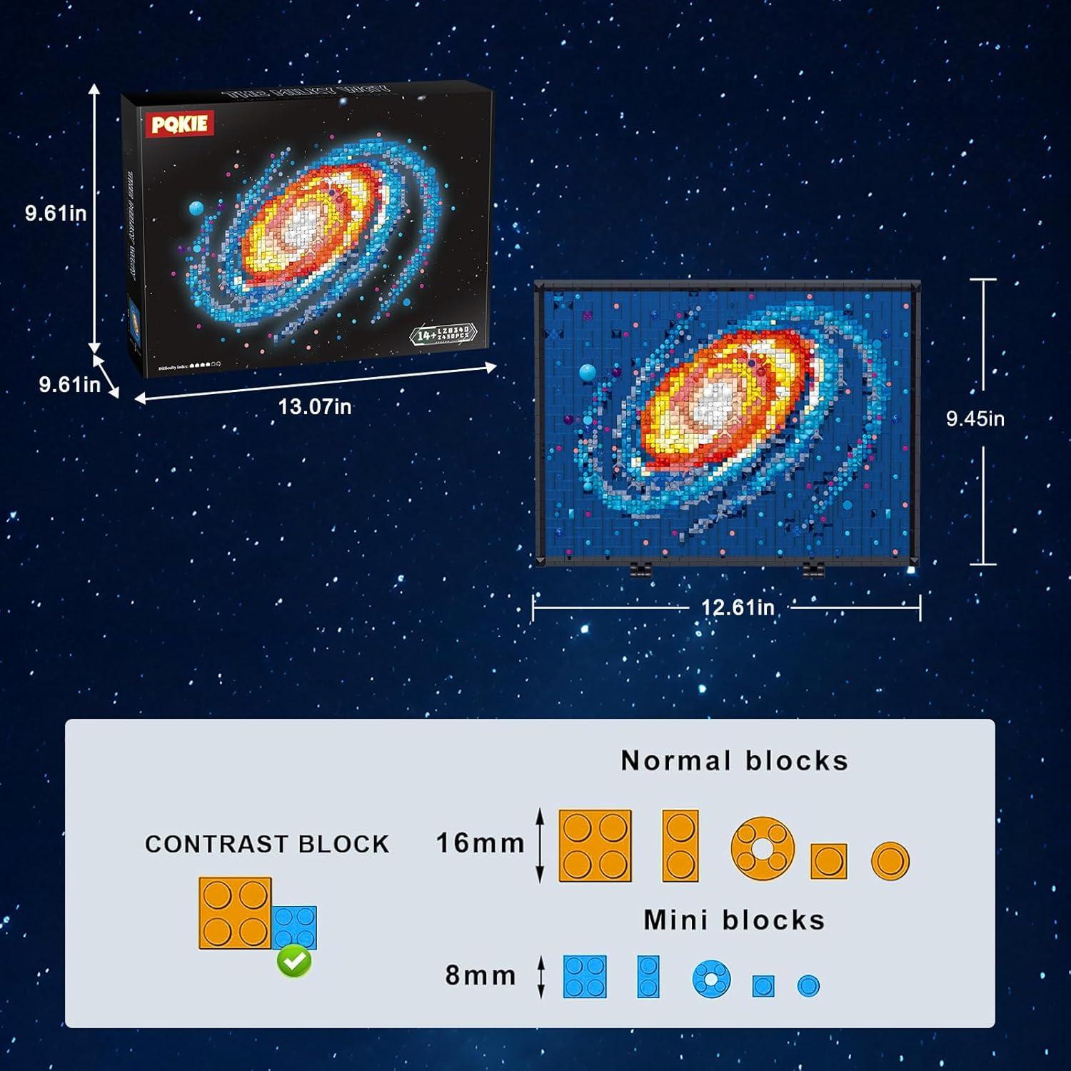 Conjunto de Construcción 3D PQKIE Vía Láctea 2438 Piezas
