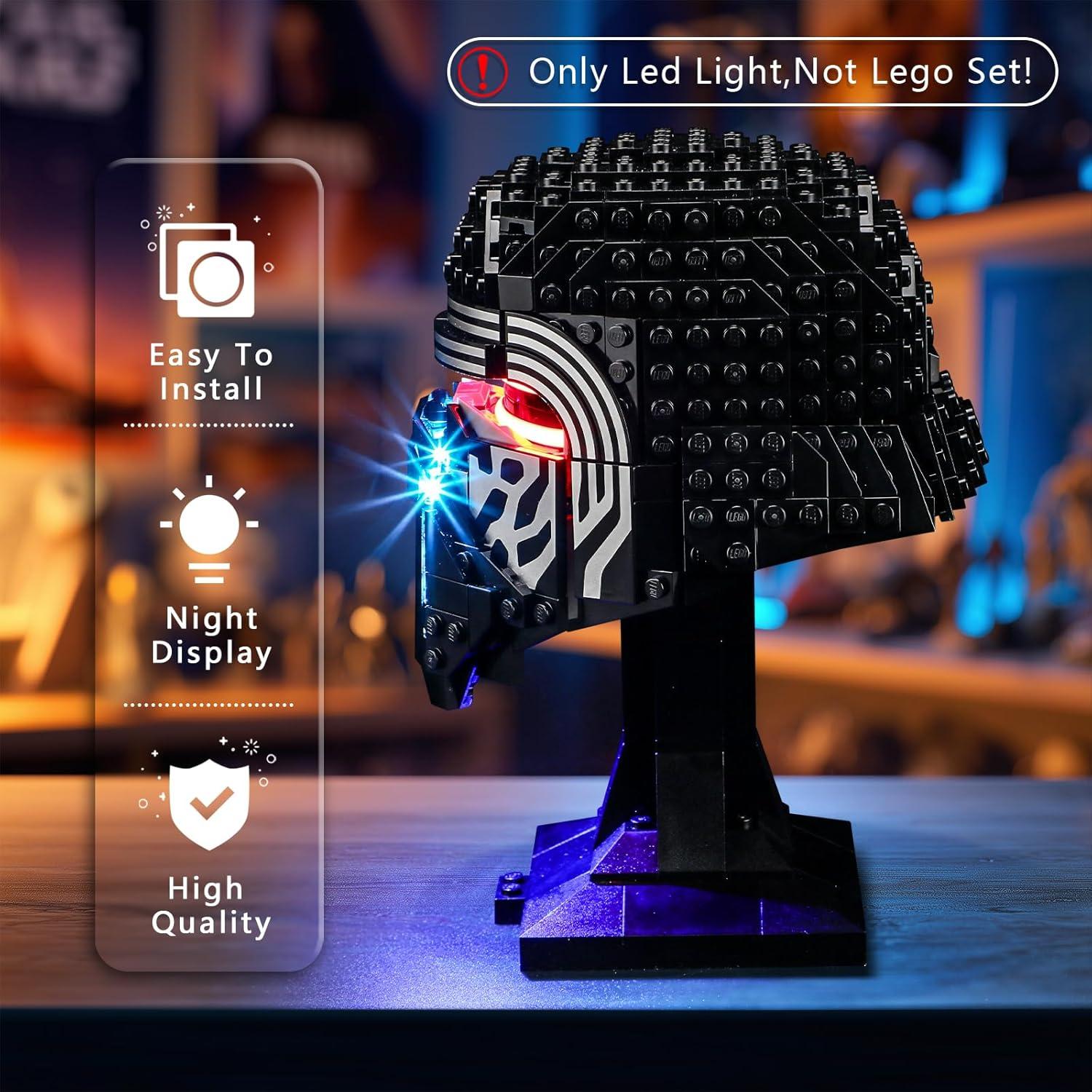 Kit de Luz BOOZUU para Casco de Kylo Ren LEGO 75415