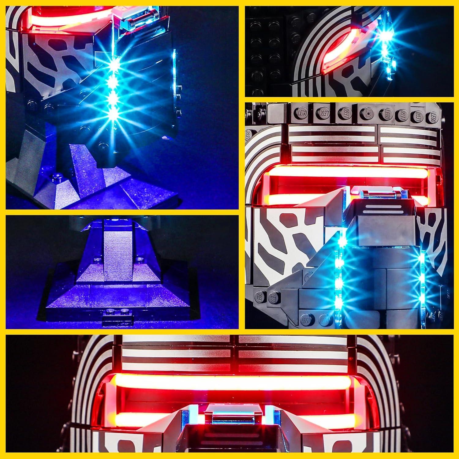 Kit de Luz BOOZUU para Casco de Kylo Ren LEGO 75415