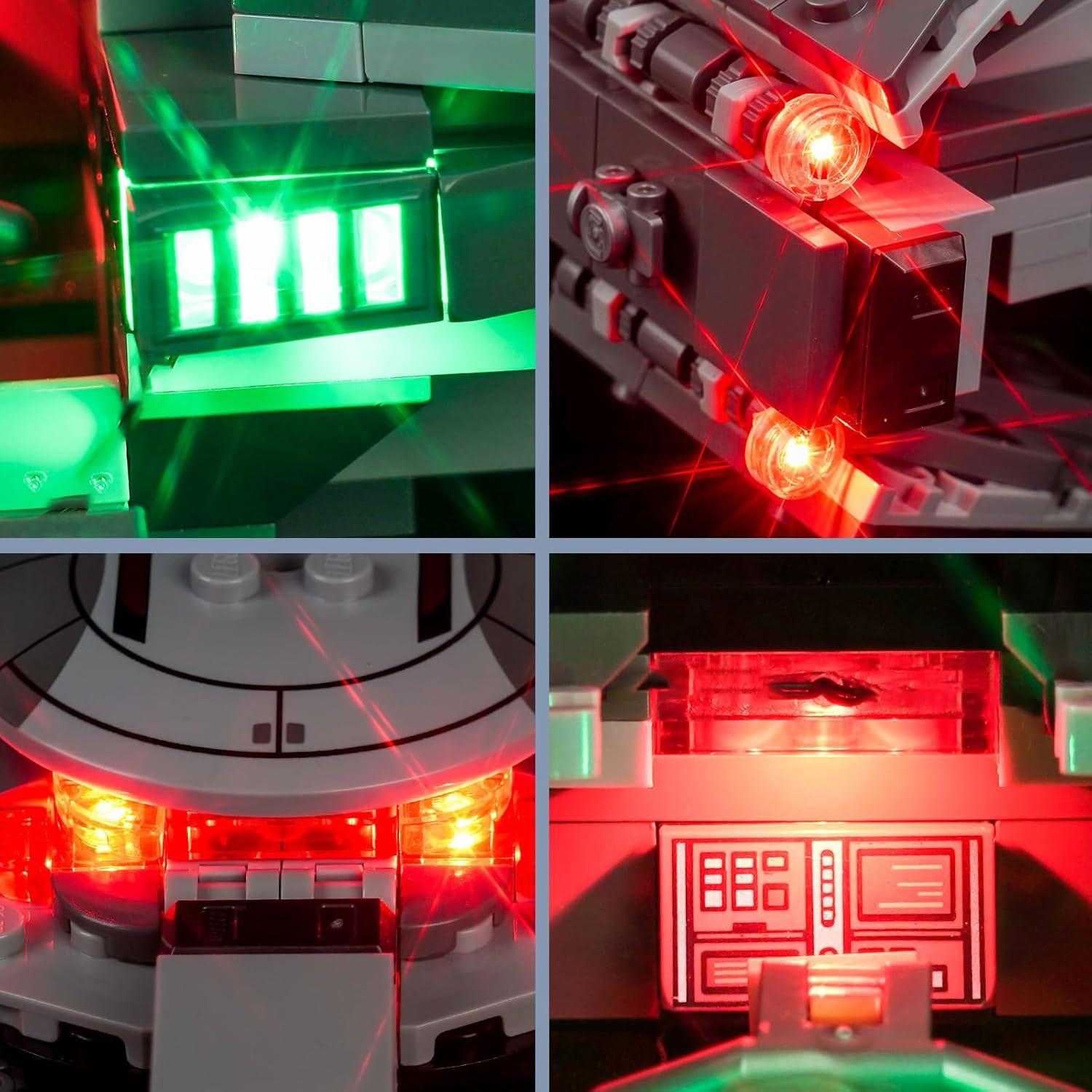 Luces LED BrickBling para Infiltrador Sith Darth Maul 75383