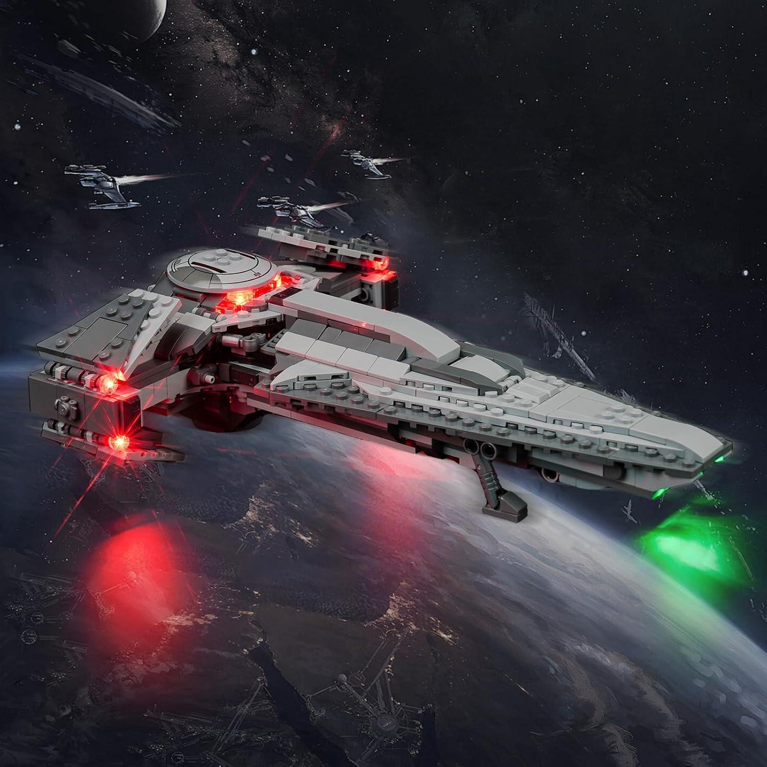 Luces LED BrickBling para Infiltrador Sith Darth Maul 75383