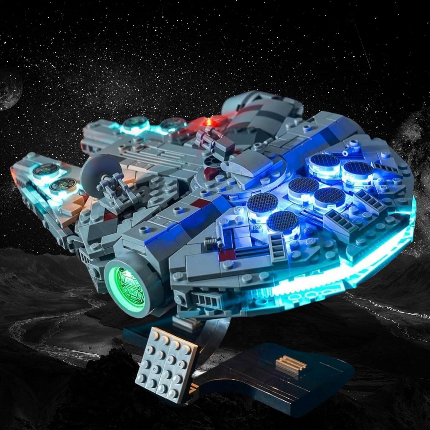 Kit de Iluminación LED HUHUJ para Lego Halcón Milenario 75375