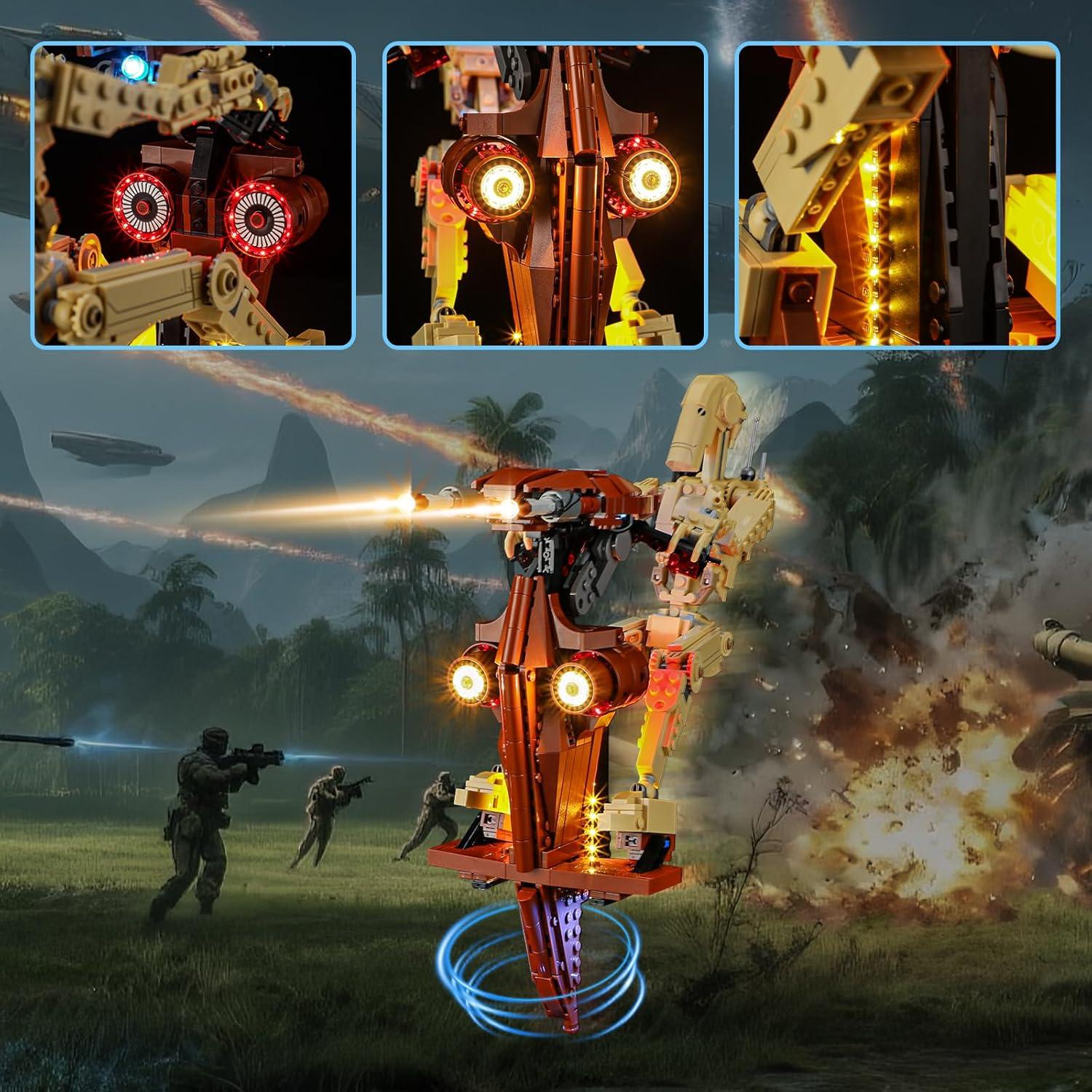 Kit de Luz LED YEABRICKS para LEGO 75428 Droid de Batalla