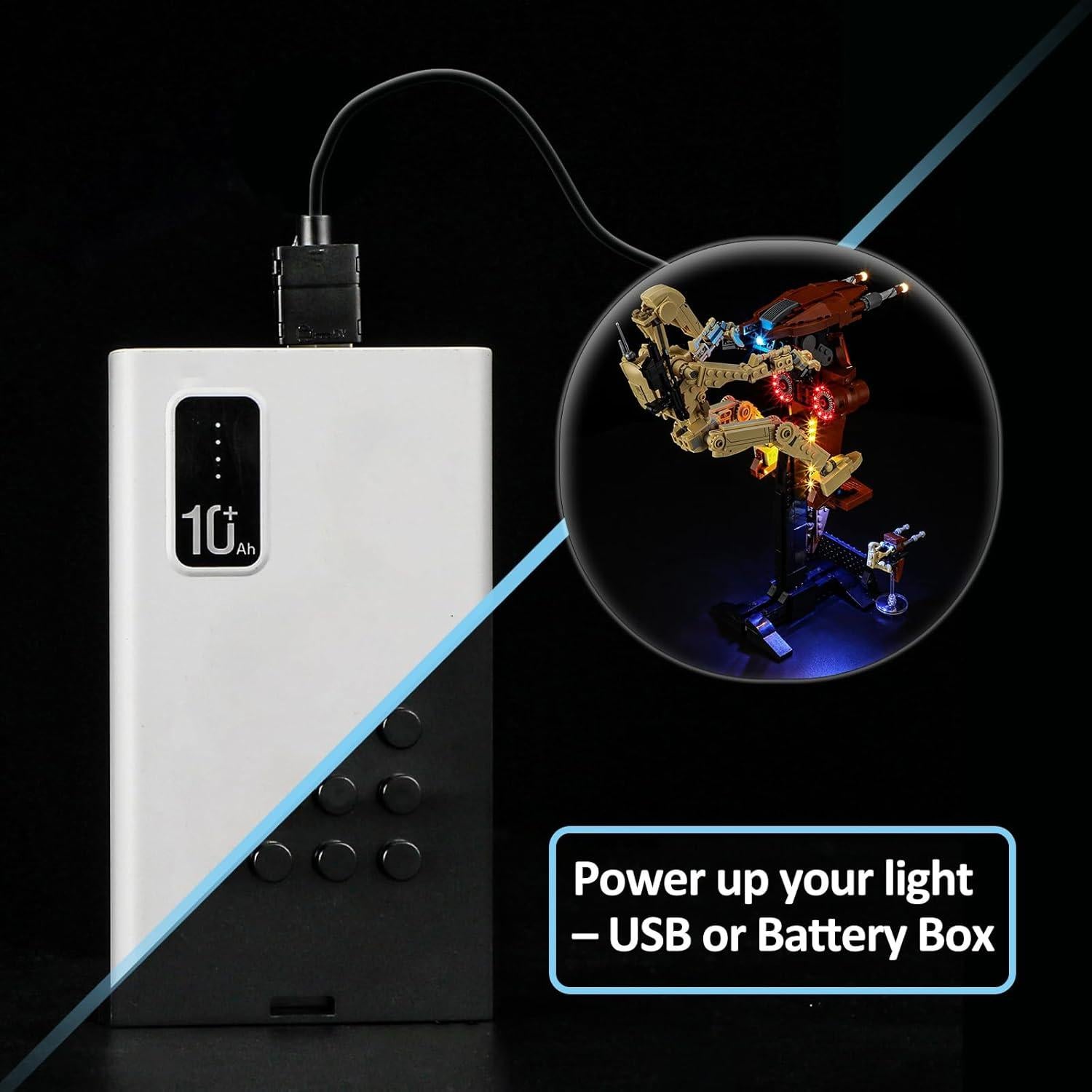 Kit de Luz LED YEABRICKS para LEGO 75428 Droid de Batalla