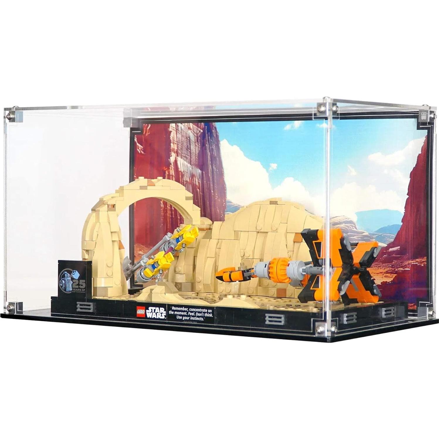 Caja de Exhibición Acrílica para LEGO 75380 - Diorama Mos Espa