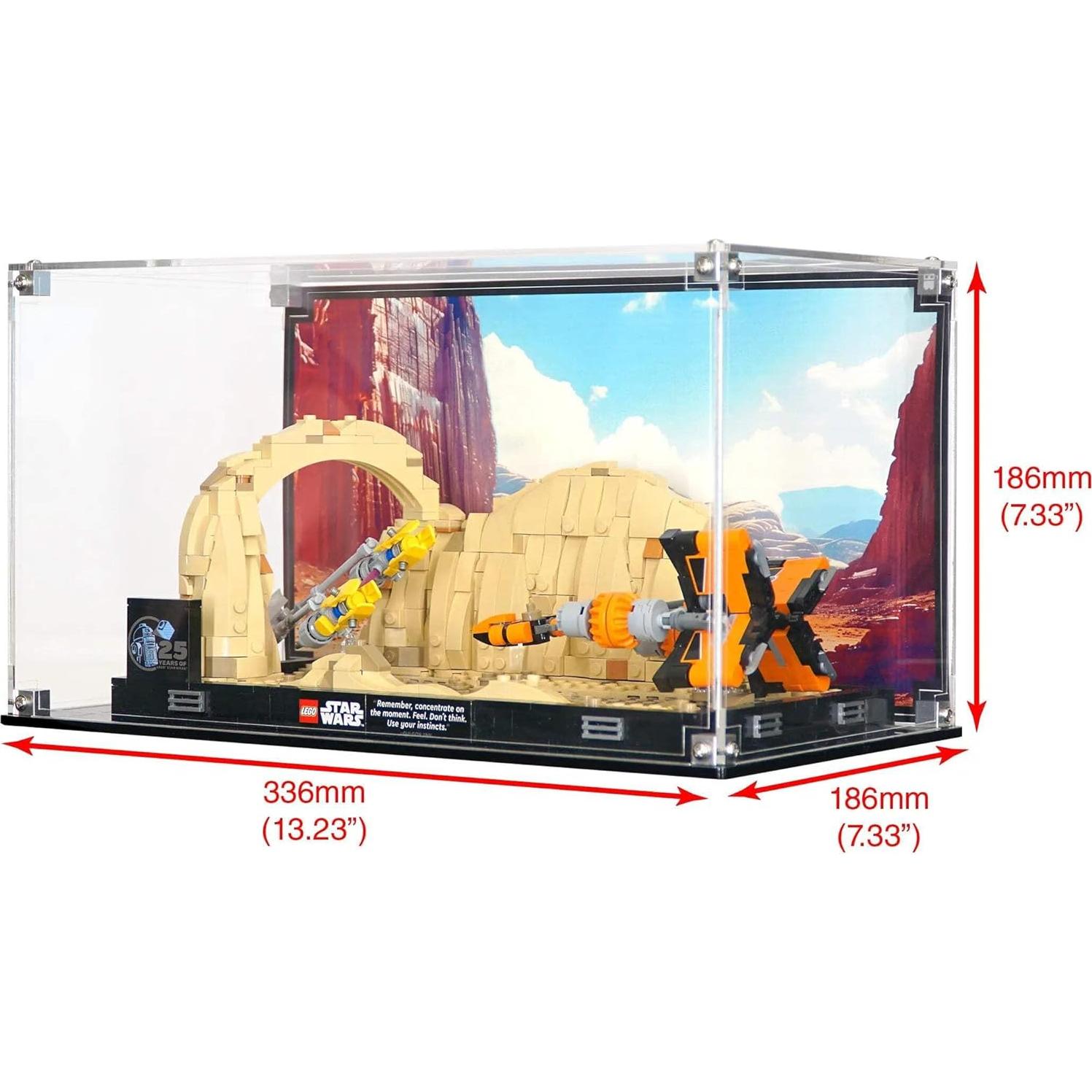 Caja de Exhibición Acrílica para LEGO 75380 - Diorama Mos Espa