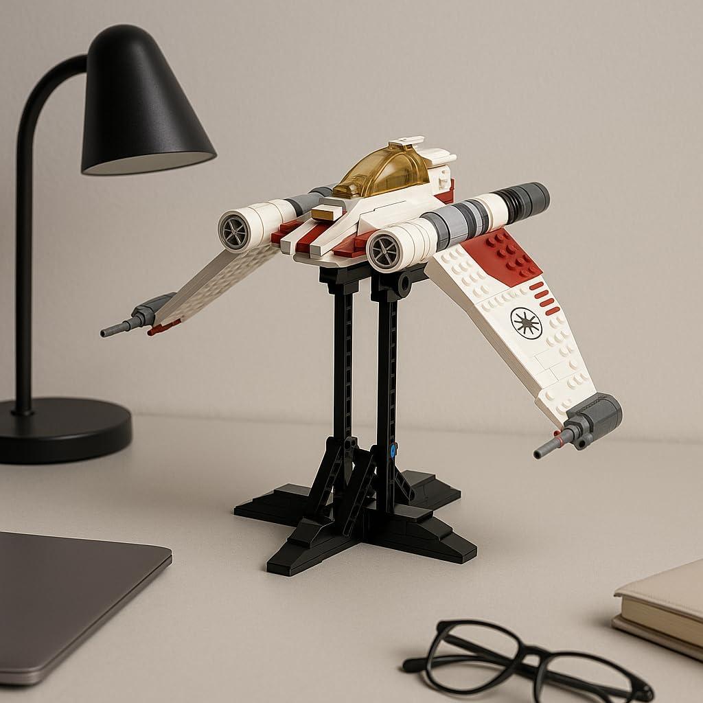 Soporte de Exhibición V-19 Torrent Starfighter Toqusdy - Elevador Negro