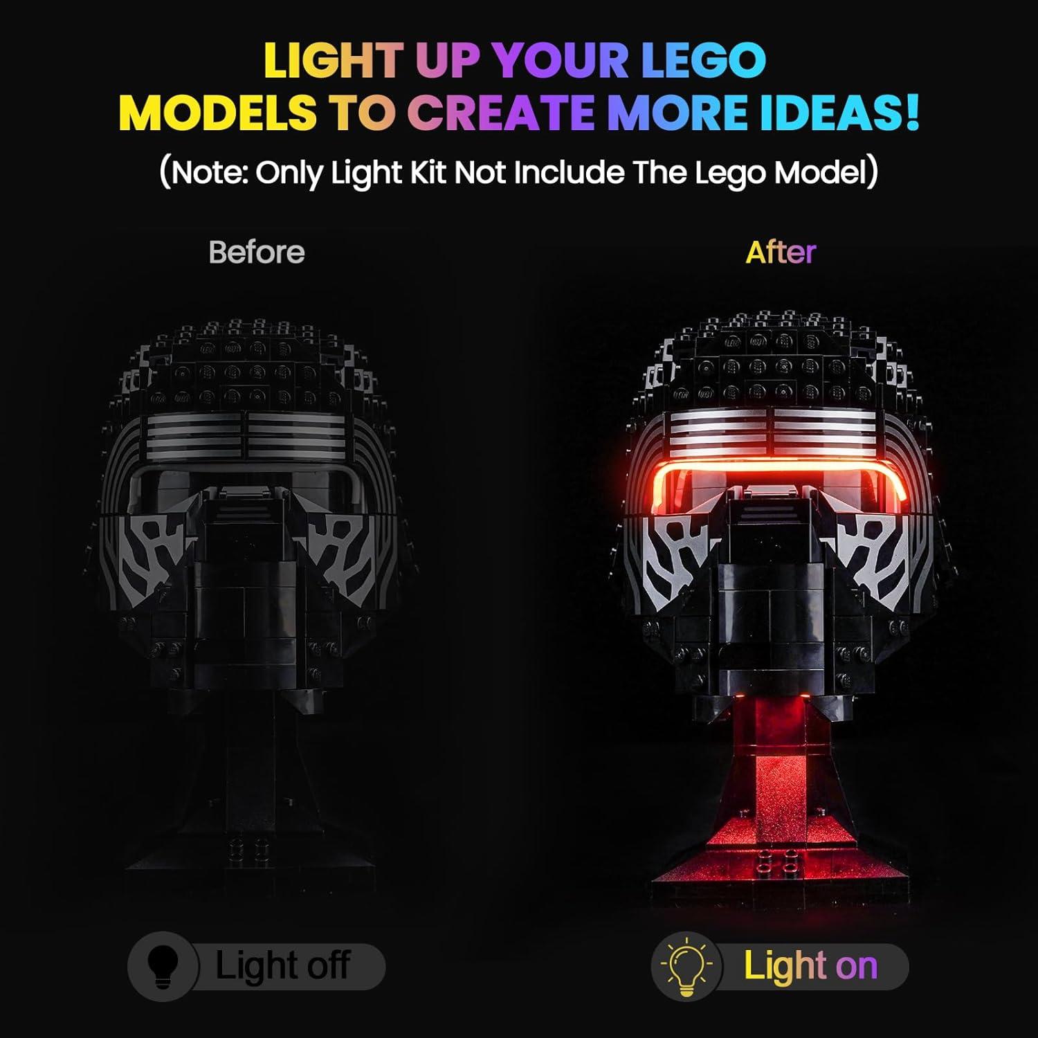 Kit de Luz LED Hilighting para Casco de Kylo Ren Lego