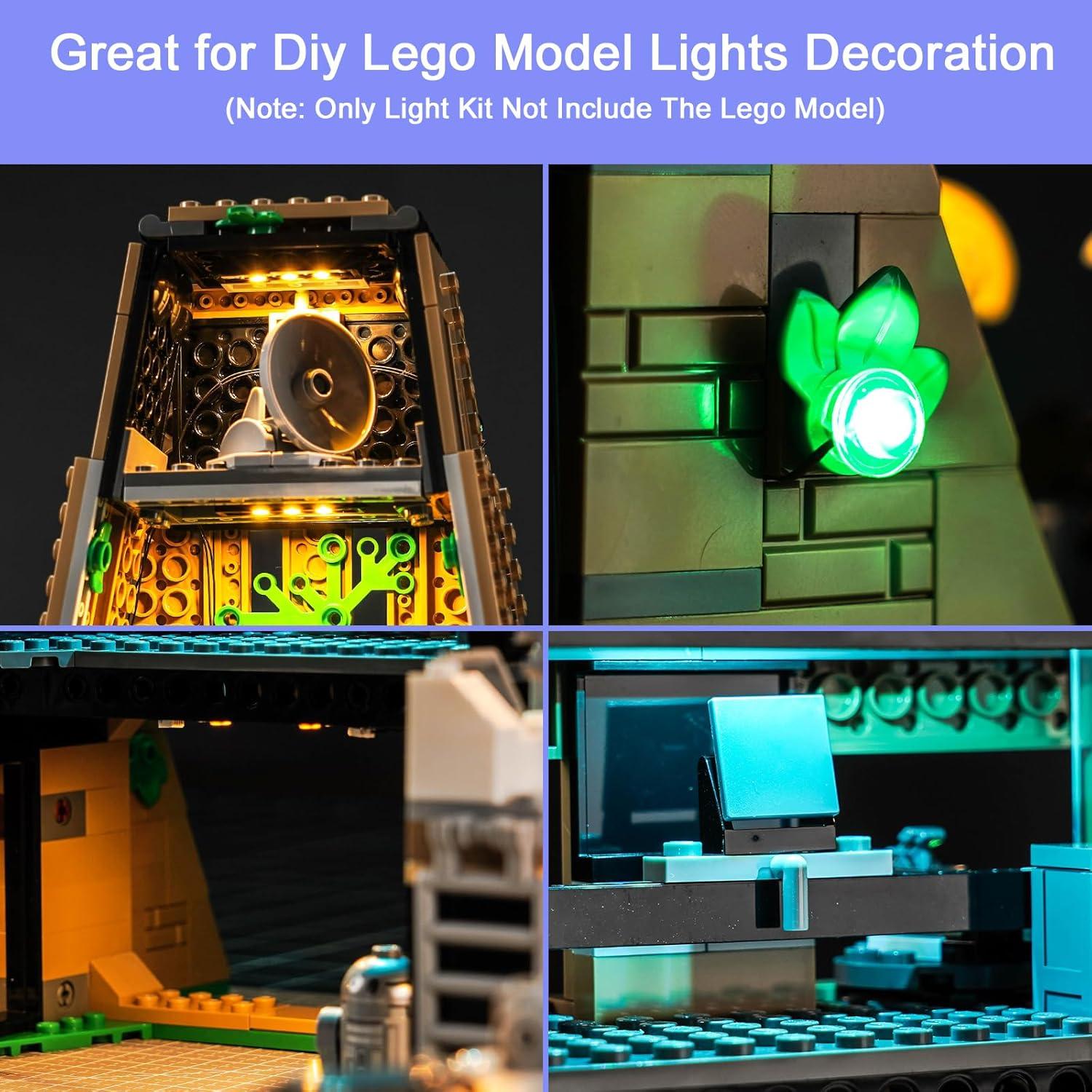 Kit de Luz LED Hilighting para LEGO Yavin 4 con Control Remoto