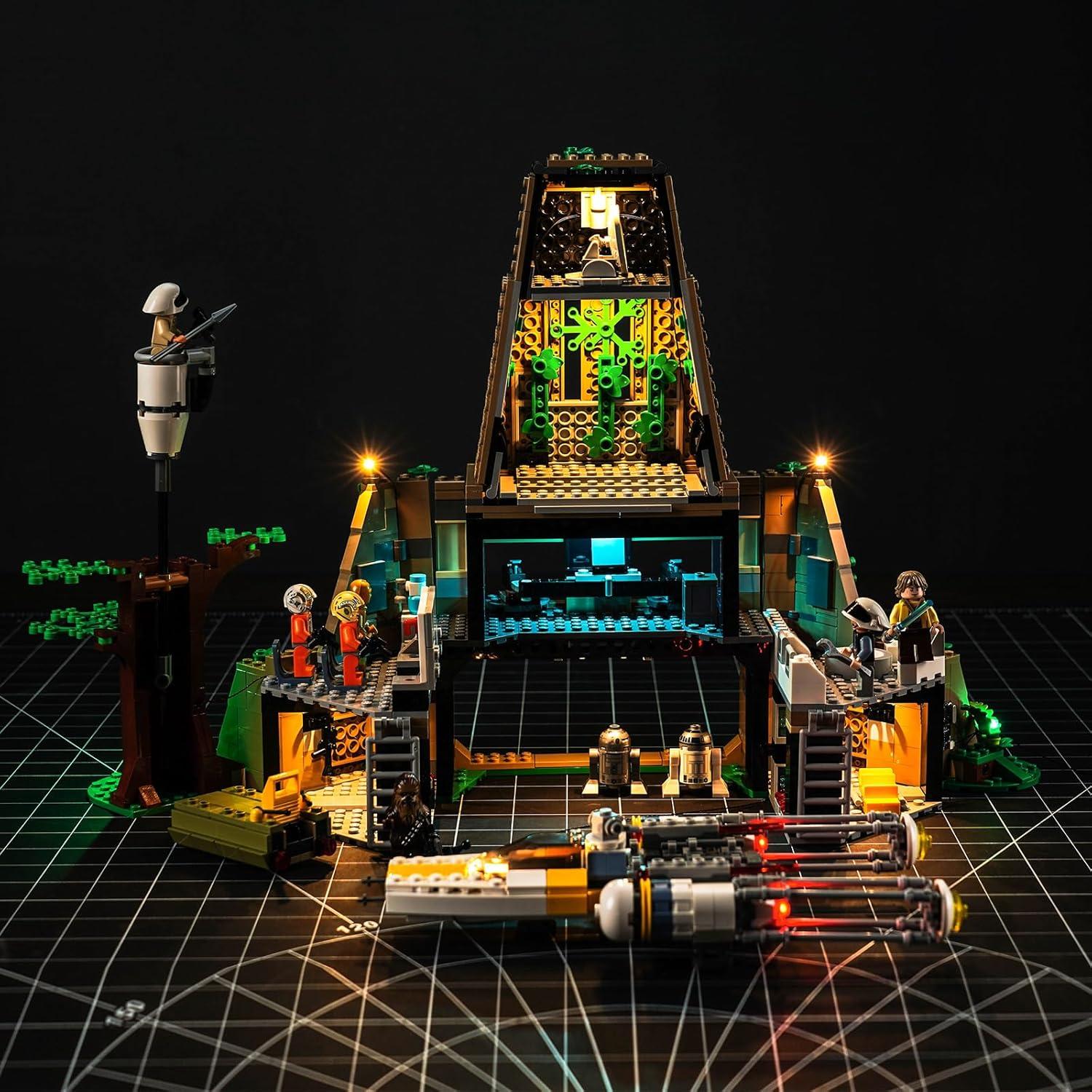 Kit de Luz LED Hilighting para LEGO Yavin 4 con Control Remoto