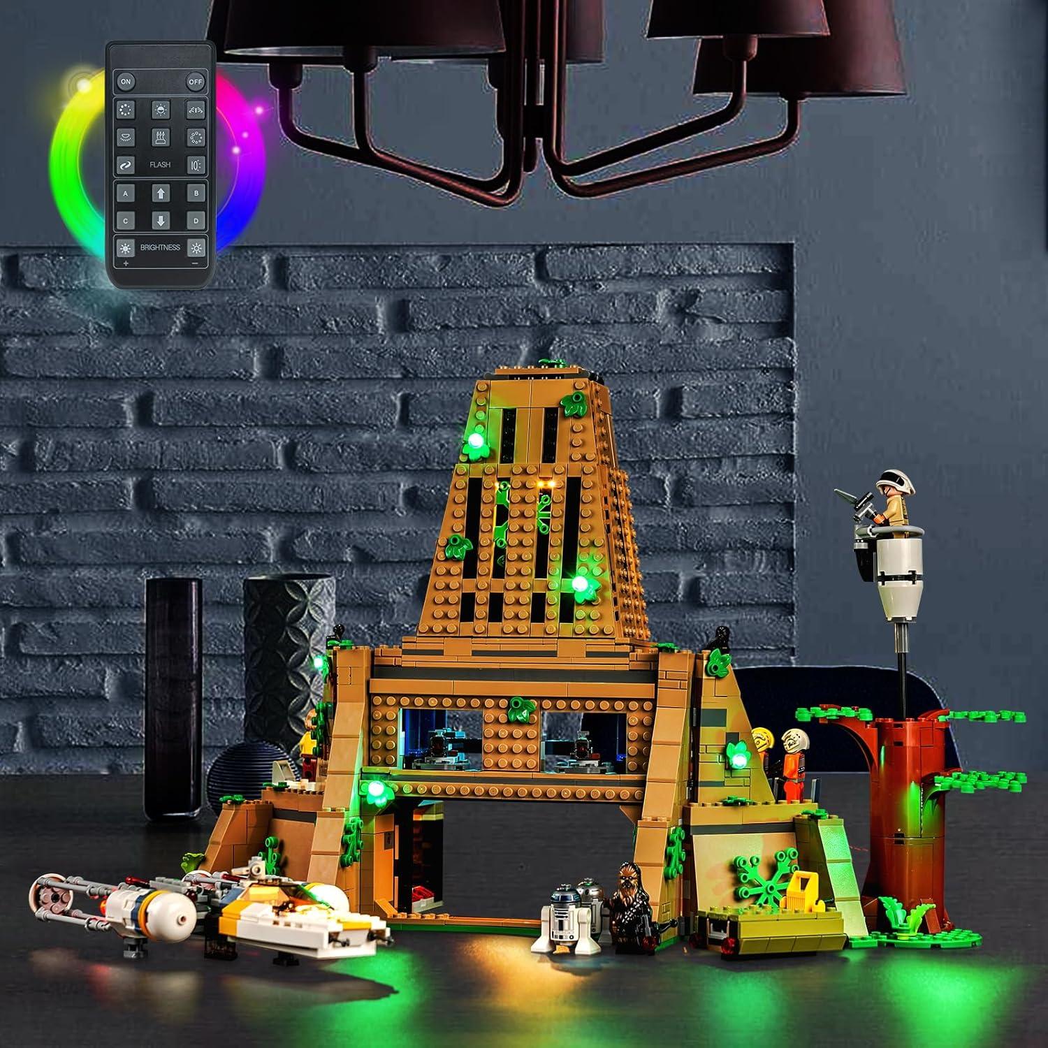 Kit de Luz LED Hilighting para LEGO Yavin 4 con Control Remoto