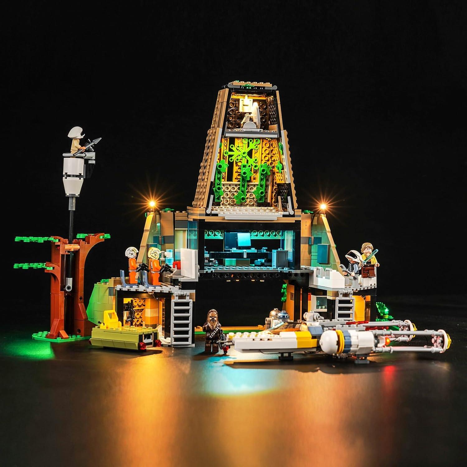Kit de Luz LED Hilighting para LEGO Yavin 4 con Control Remoto