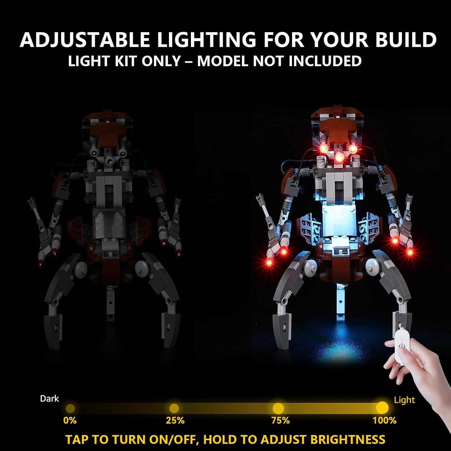 Kit de Luz LED BrickSoul para LEGO 75381 - Iluminación Táctil