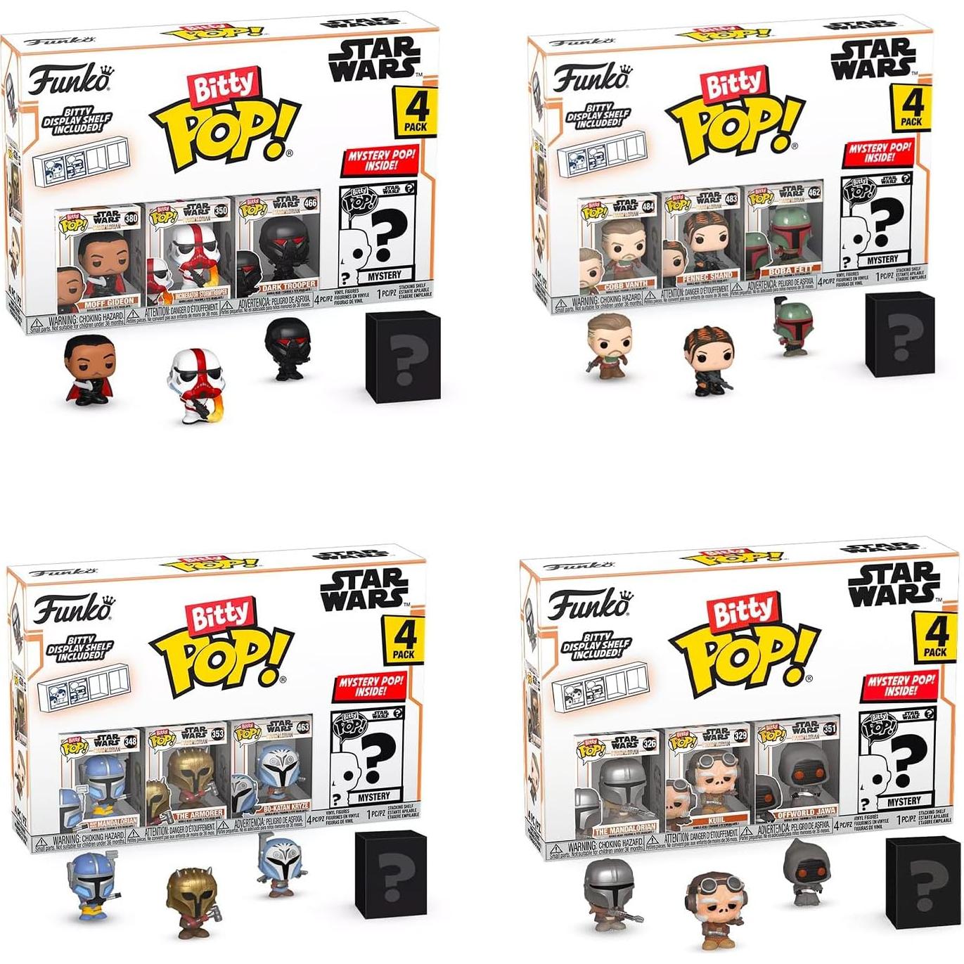 Funko Bitty Pop Star Wars 4 Pack - Mini Figuras Mandalorian