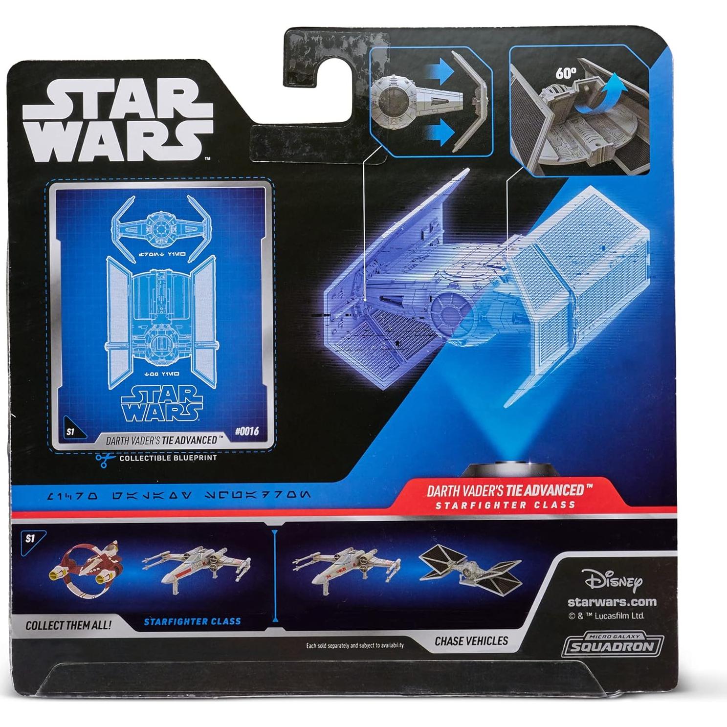 Caza Estelar TIE Avanzado Darth Vader Star Wars Micro Galaxy