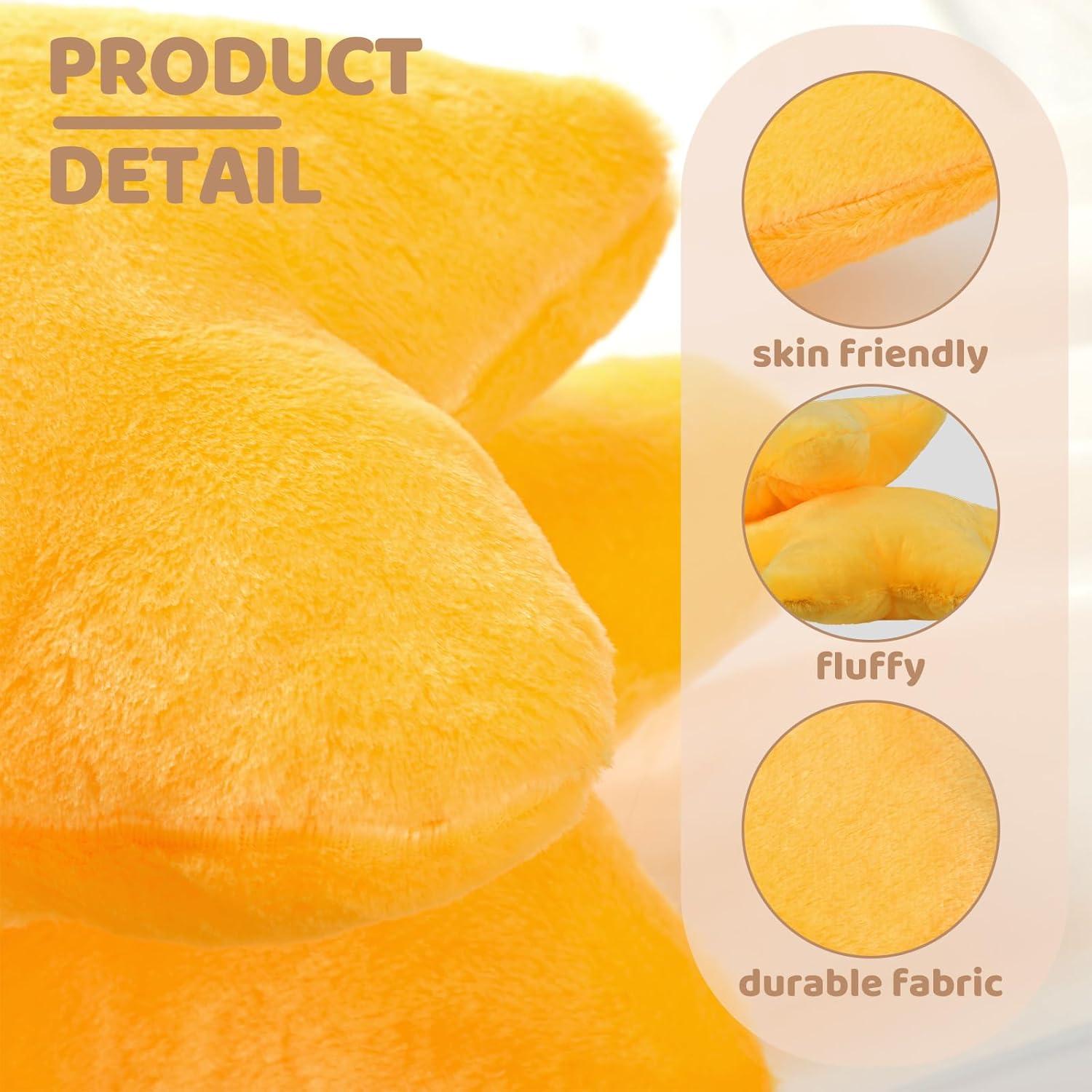 Almohadas de Peluche Estrella Amarilla Sumind - 2 Pcs 40 cm