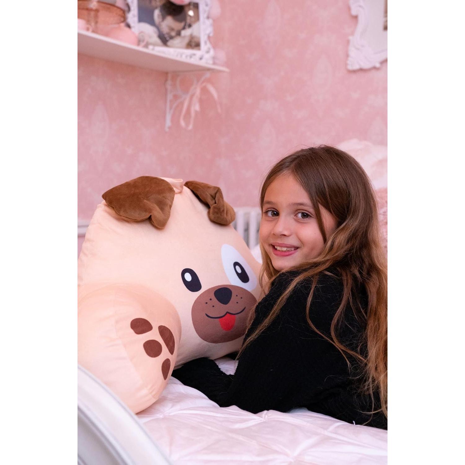 Cojín de Respaldo para Niños Unicornios y Robots 58x36cm