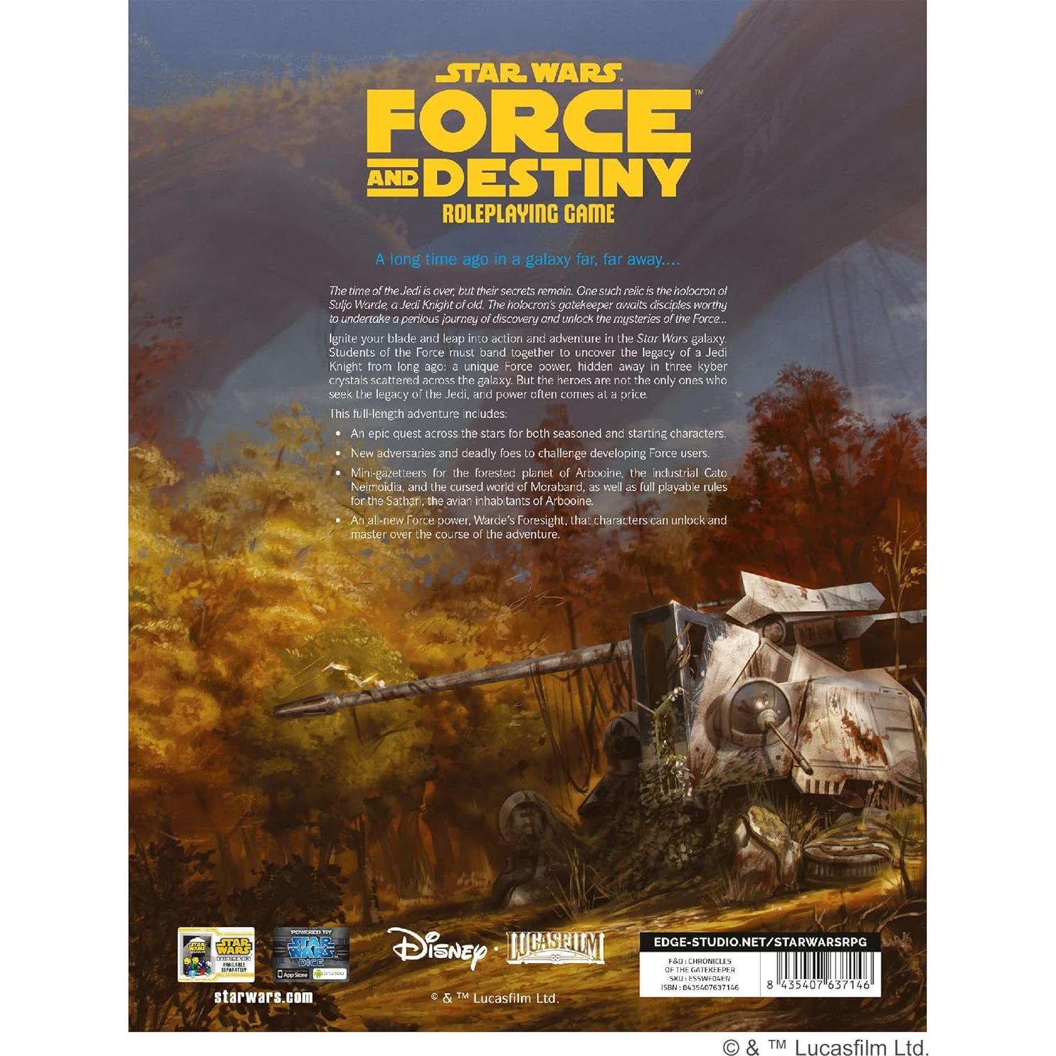 Juego de Rol Star Wars Fuerza y Destino: Crónicas del Guardián - Expansión