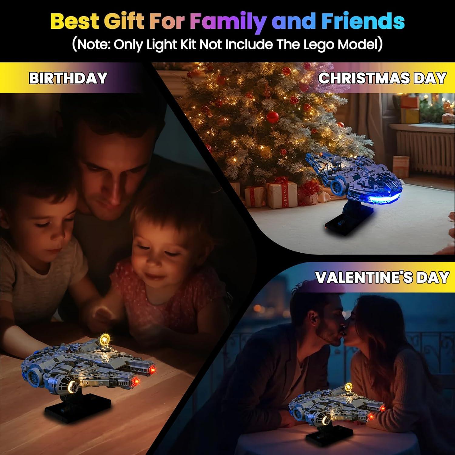 Kit de Luz LED Hilighting para Lego Halcón Milenario RC