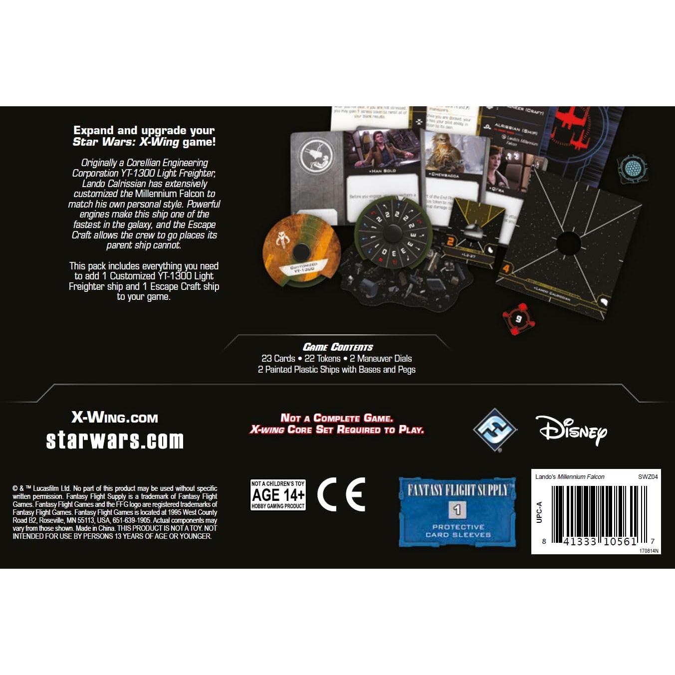 Juego de Miniaturas Star Wars X-Wing Halcón Milenario Lando