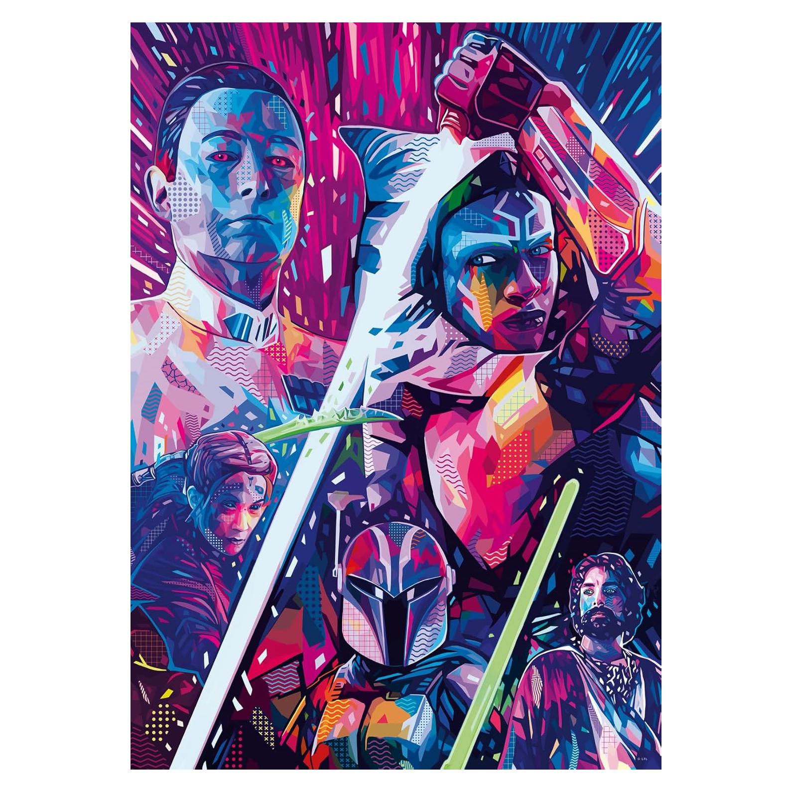 Rompecabezas Ravensburger Star Wars Ahsoka 500 Piezas Grande