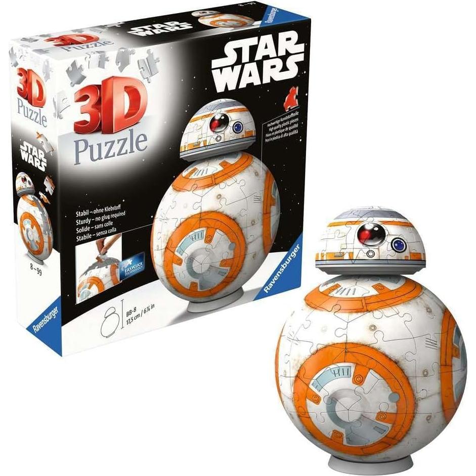 Rompecabezas 3D Ravensburger BB-8 Star Wars 99 Piezas