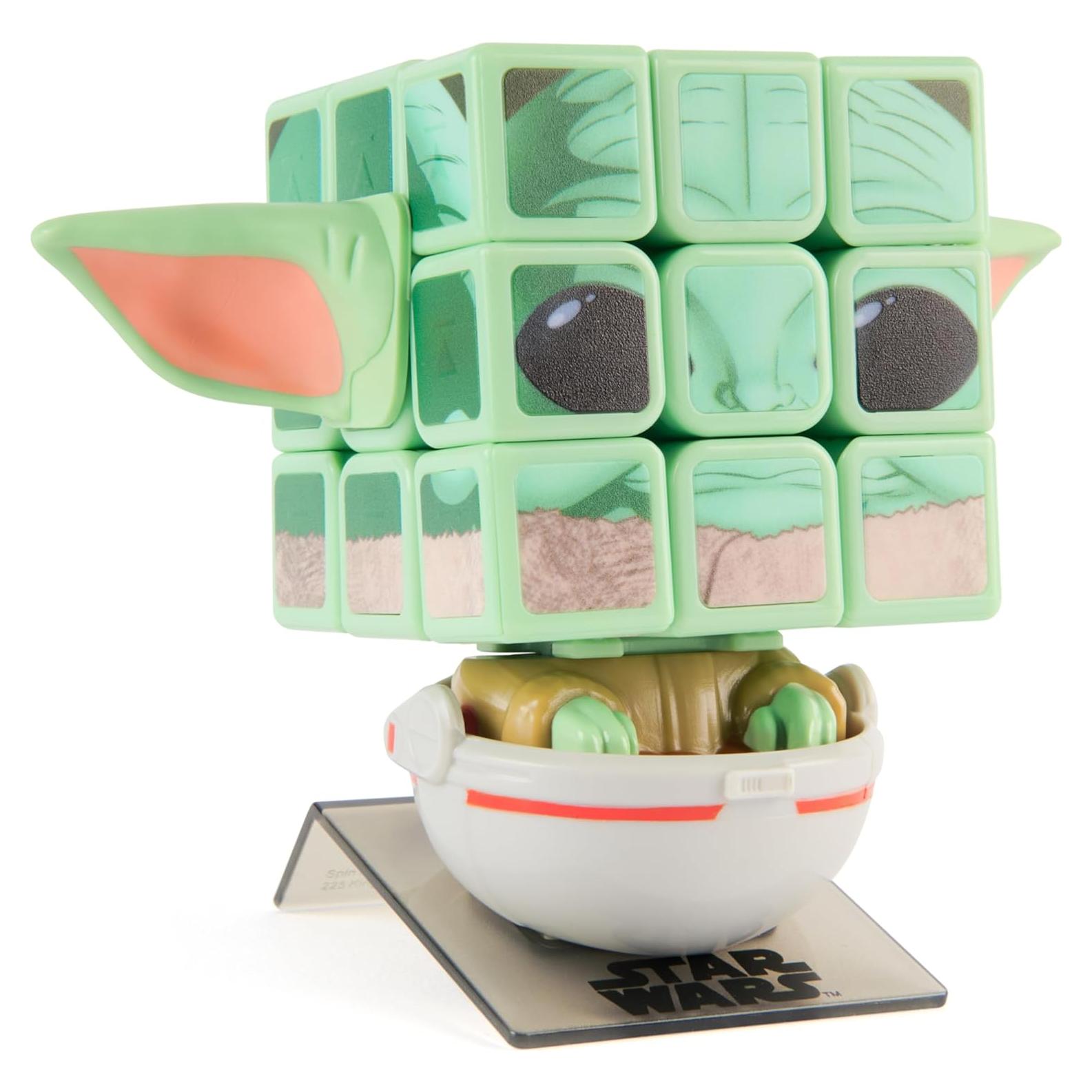 Cubo de Rubik Star Wars Grogu 3x3 con exhibidor - Spin Master