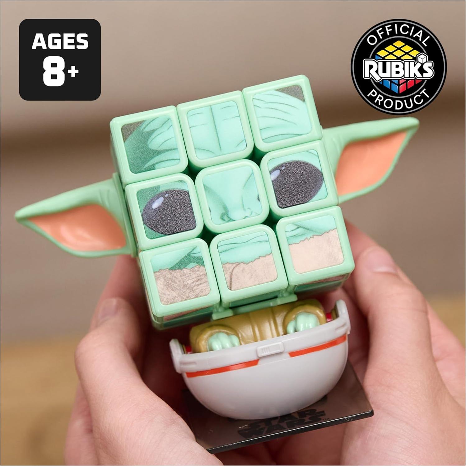 Cubo de Rubik Star Wars Grogu 3x3 con exhibidor - Spin Master