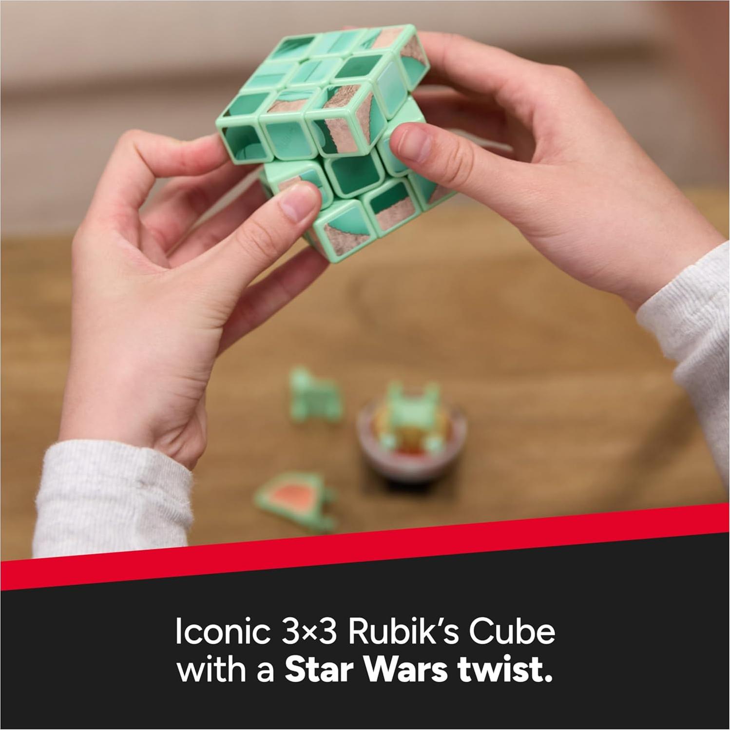 Cubo de Rubik Star Wars Grogu 3x3 con exhibidor - Spin Master