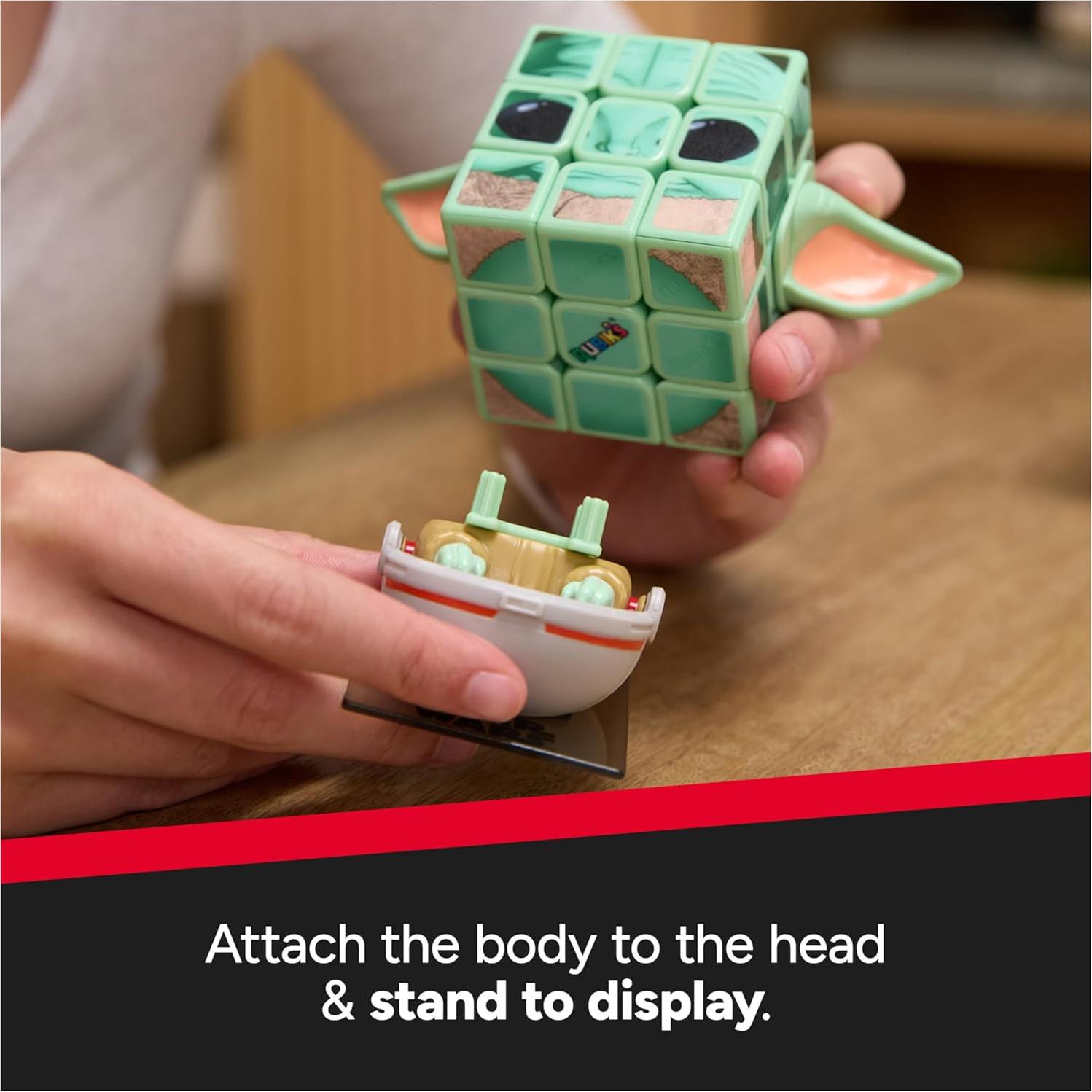 Cubo de Rubik Star Wars Grogu 3x3 con exhibidor - Spin Master