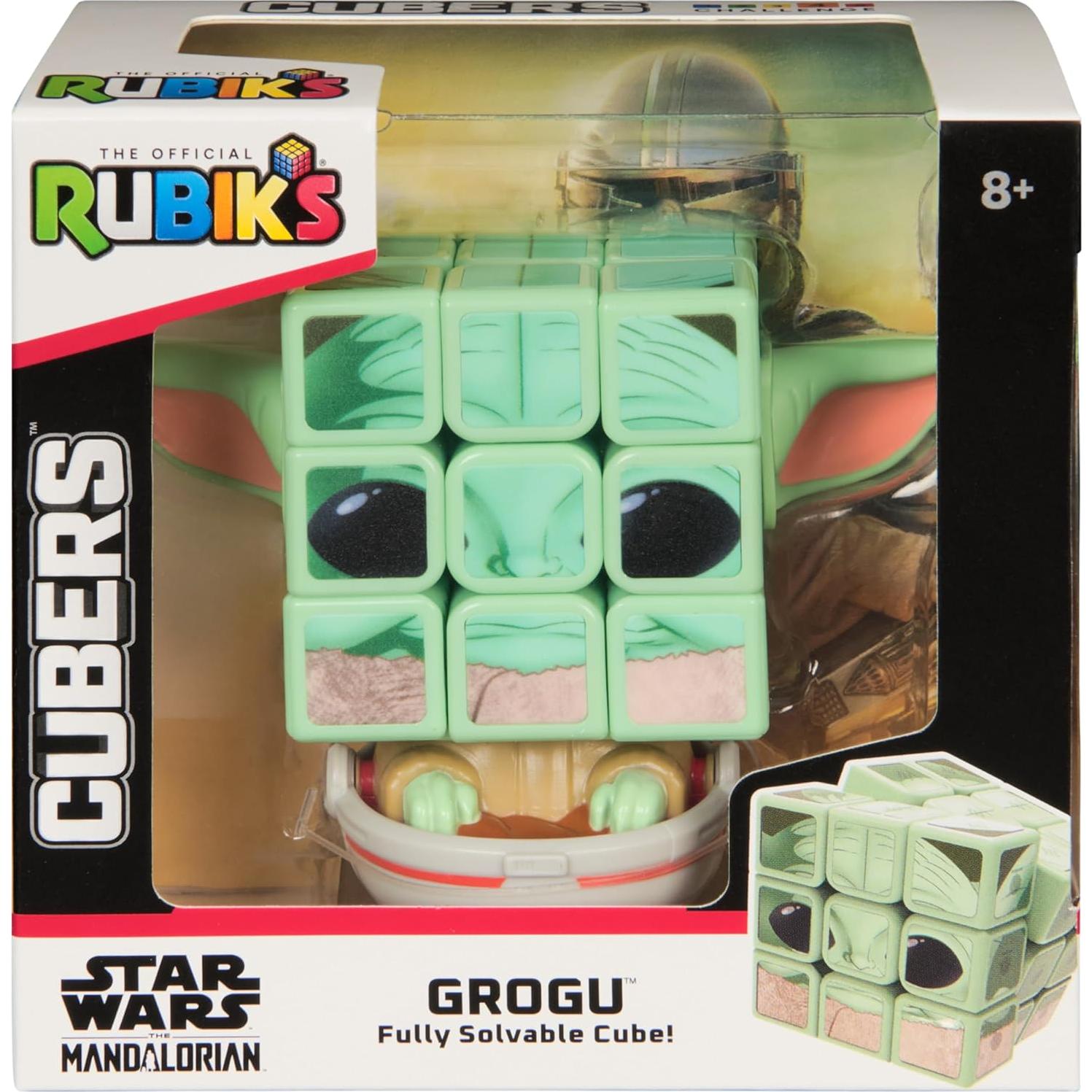 Cubo de Rubik Star Wars Grogu 3x3 con exhibidor - Spin Master