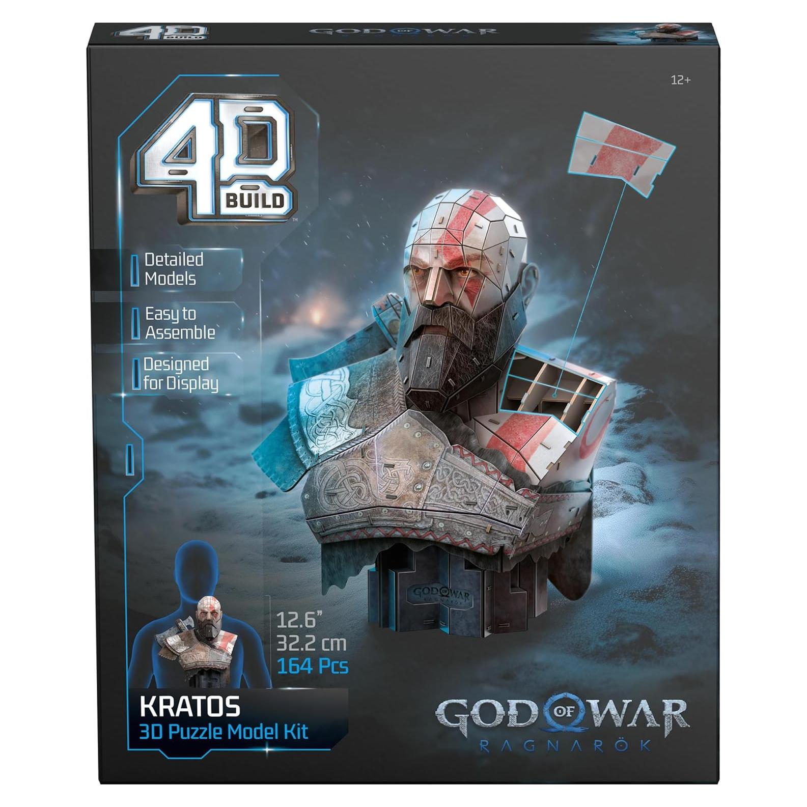 Rompecabezas 3D Kratos Dios de la Guerra 4D Build 150 Piezas