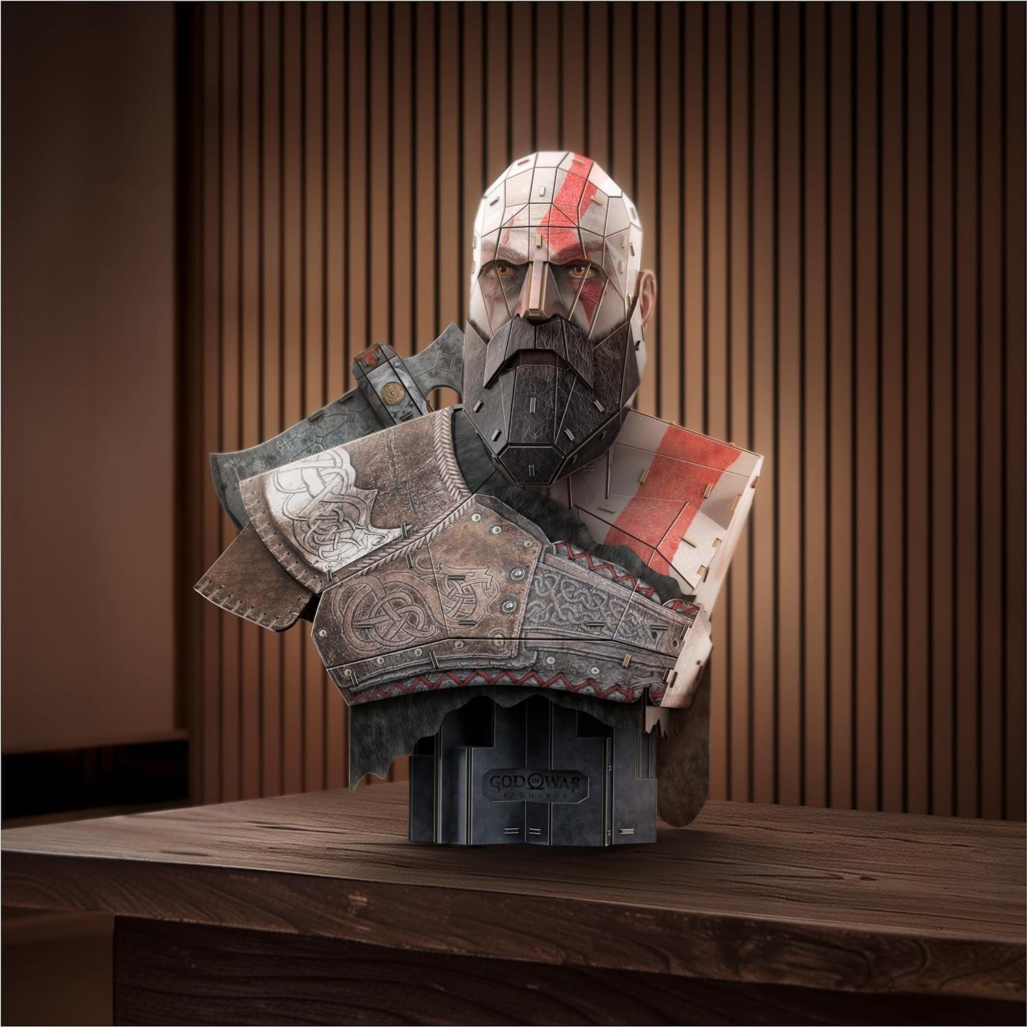 Rompecabezas 3D Kratos Dios de la Guerra 4D Build 150 Piezas
