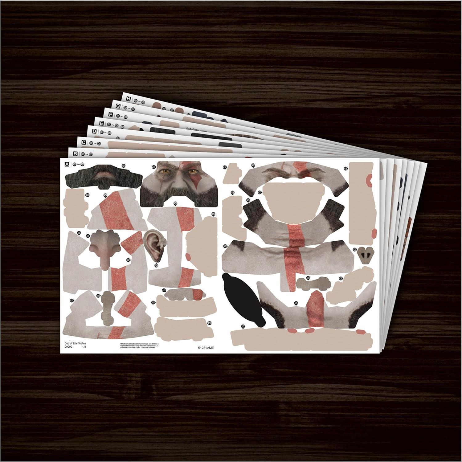 Rompecabezas 3D Kratos Dios de la Guerra 4D Build 150 Piezas